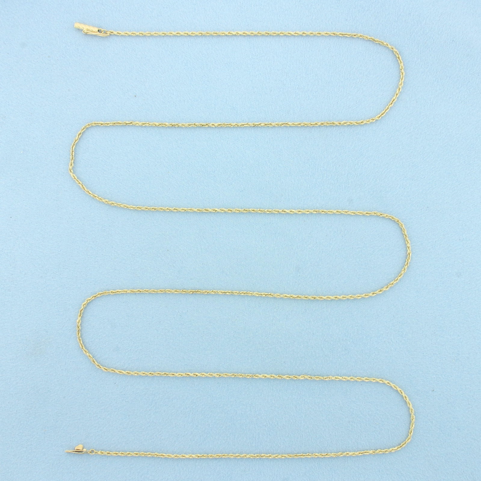 32 Inch Rope Link Chain Necklace in 14k Yellow Gold (1 of 2)