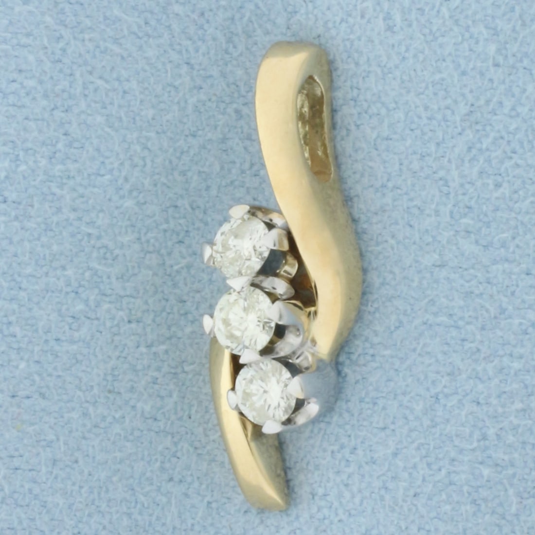 Past Present Future 3 Diamond Pendant in 14k Yellow Gold (1 of 3)