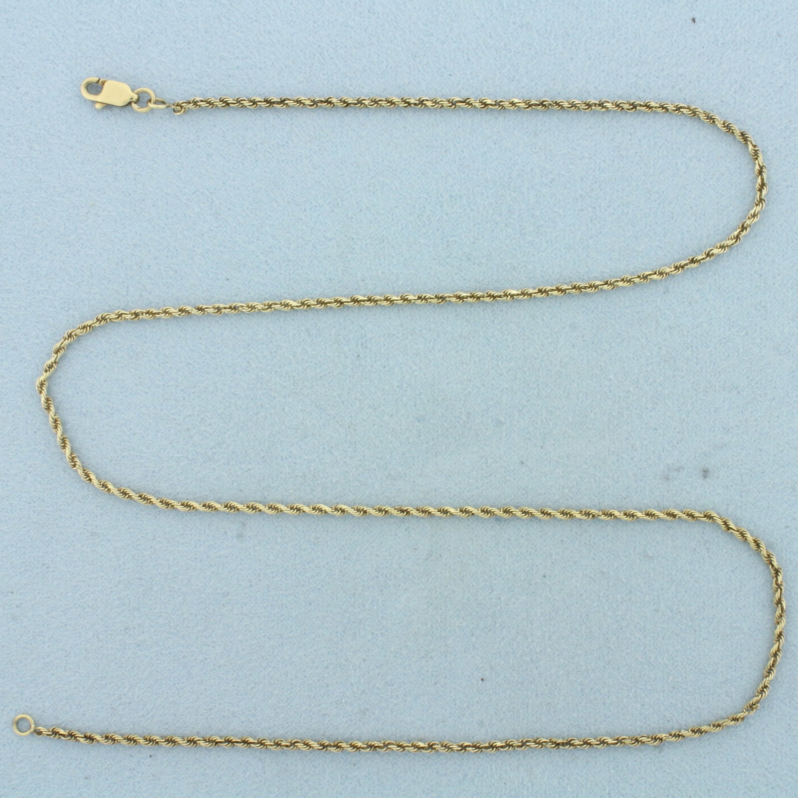 18 Inch Rope Link Chain Necklace in 14k Yellow Gold (1 of 2)