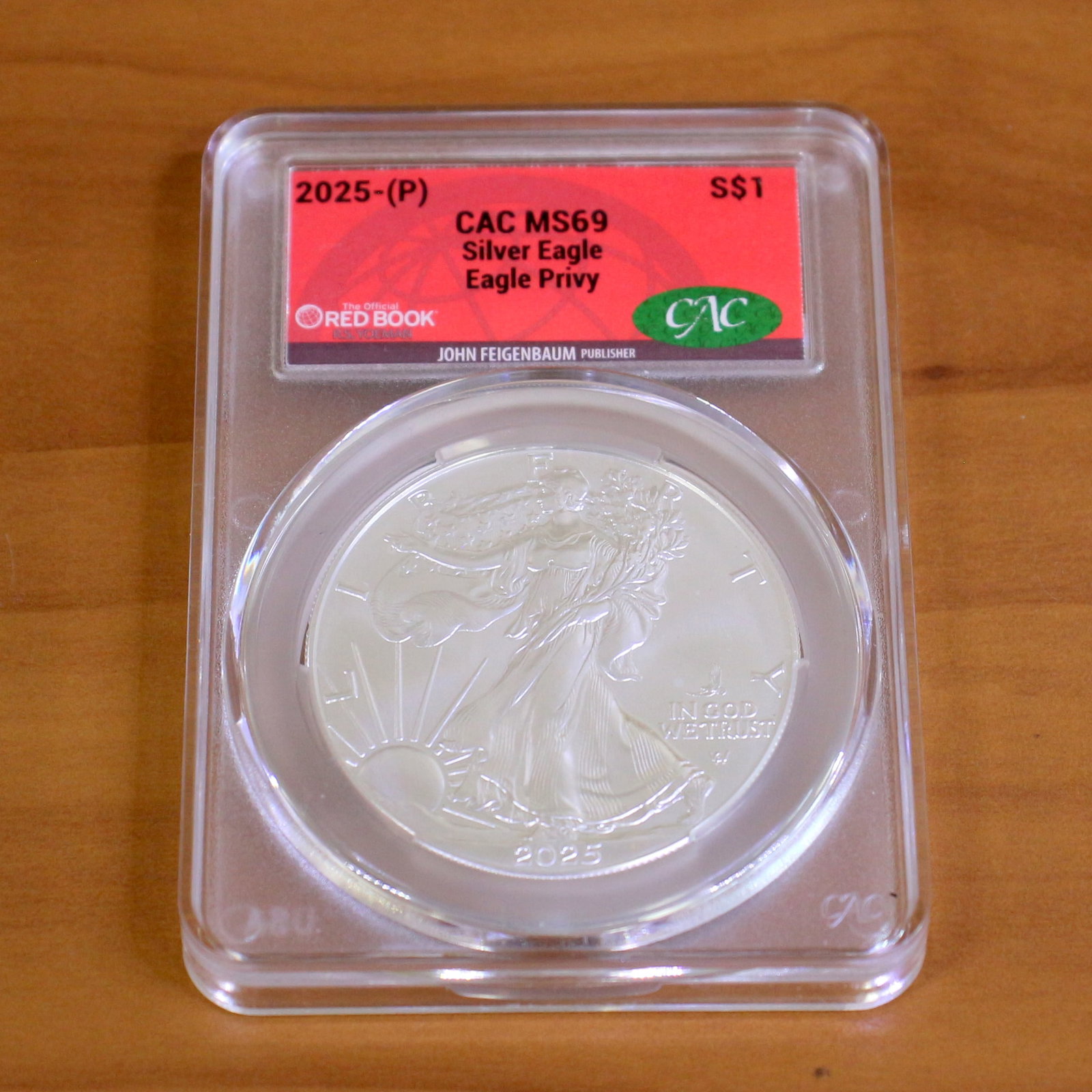 CAC 2025P MS69 Silver Eagle Privy Dollar (1 of 3)