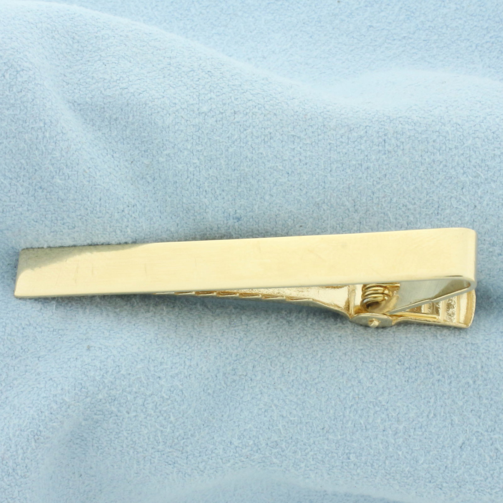 Engravable Tie Bar Clip in 14k Yellow Gold (1 of 2)