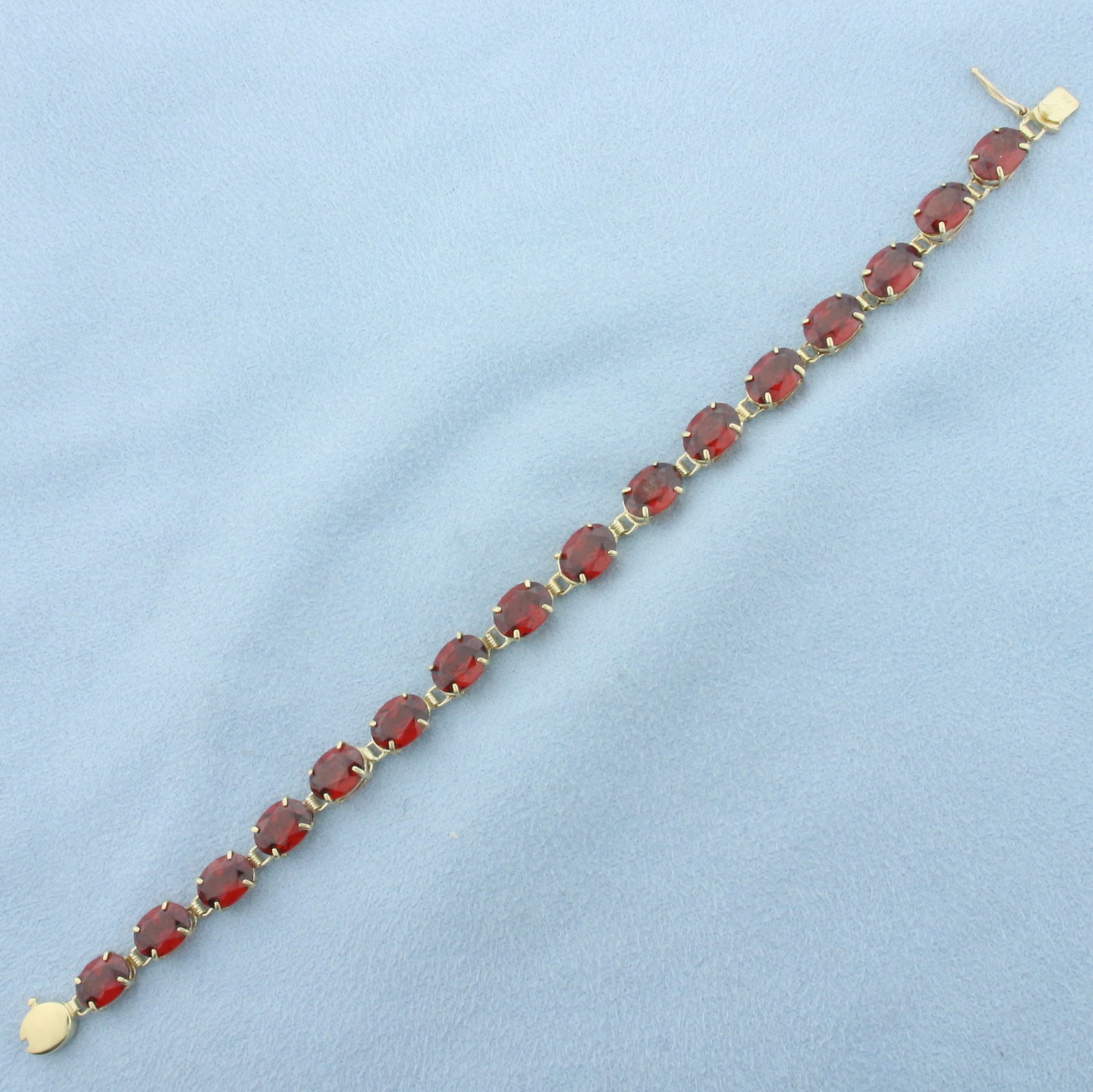 Garnet Tennis Bracelet in 14k Yellow Gold (1 of 2)