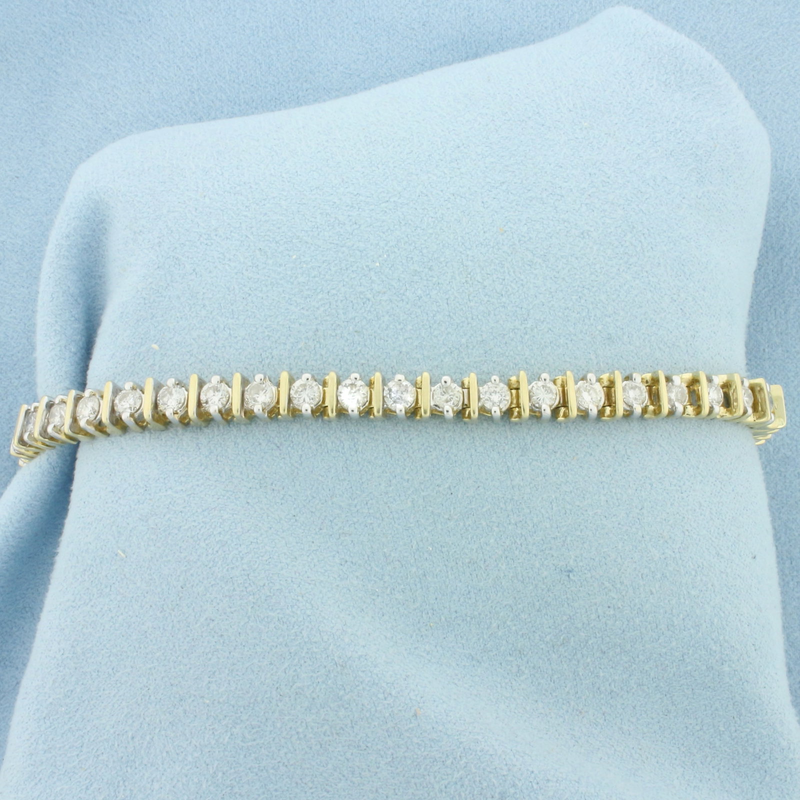 Diamond Tennis Bracelet in 14K Yellow Gold (1 of 2)
