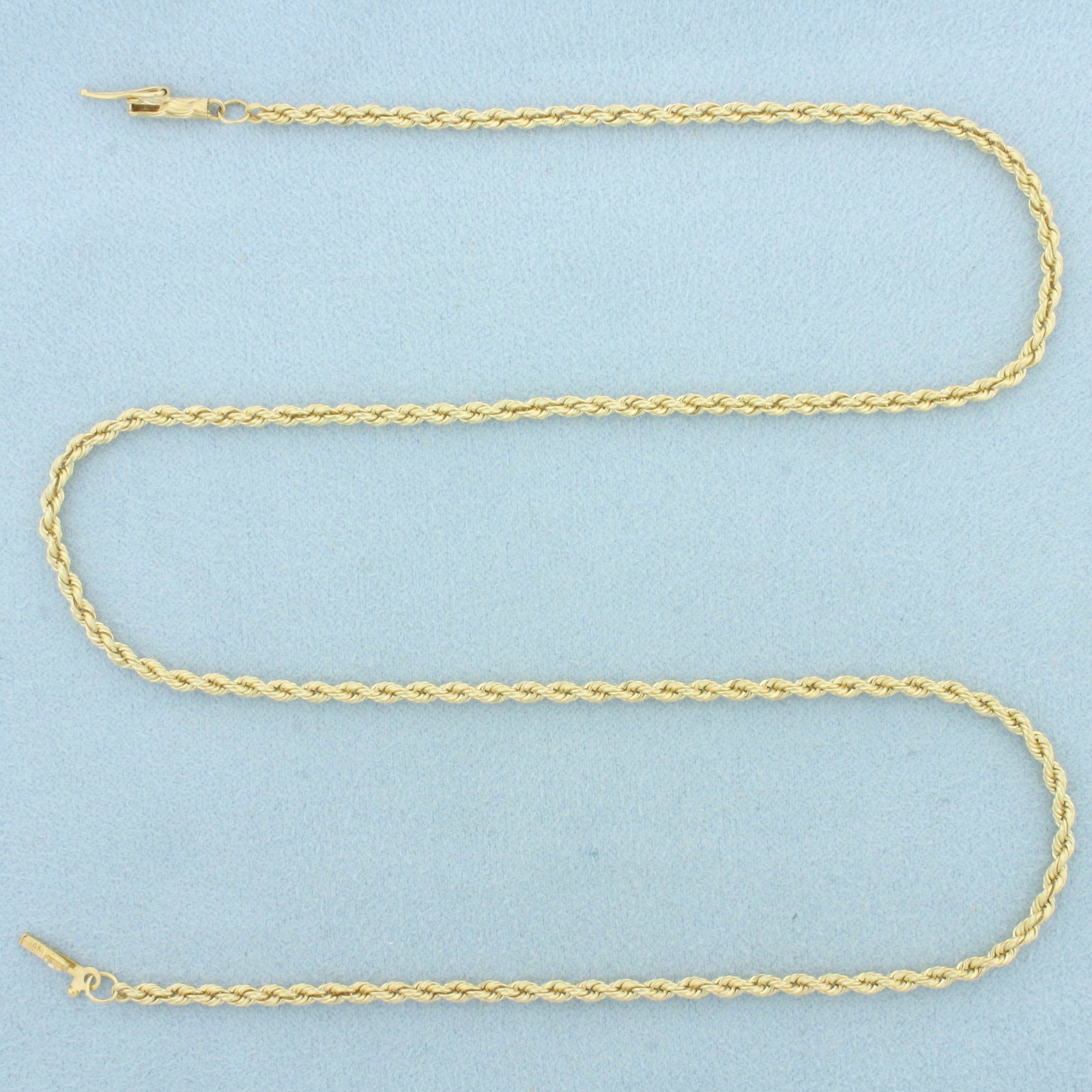 18 Inch Rope Link Chain Necklace in 14k Yellow Gold (1 of 2)