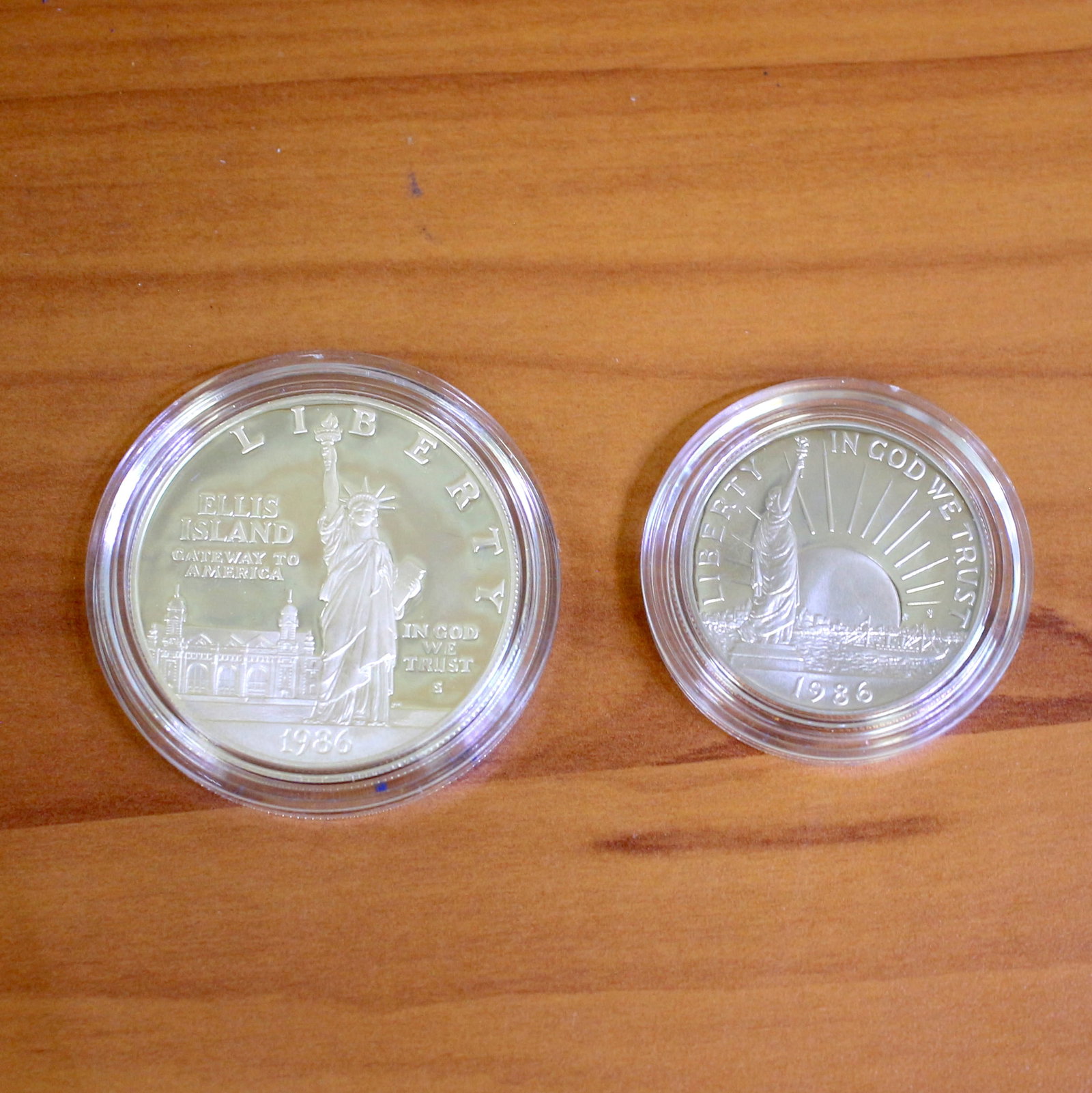 US Mint Silver Liberty Coin Set OGP - 2