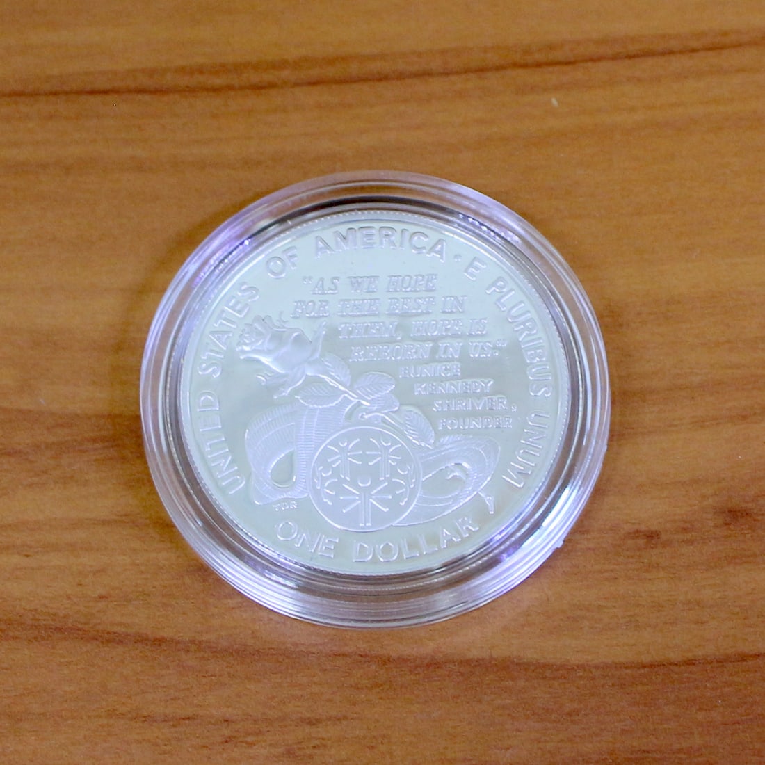 US Mint Special Olympics World Games Silver Dollar Proof Coin OGP - 3