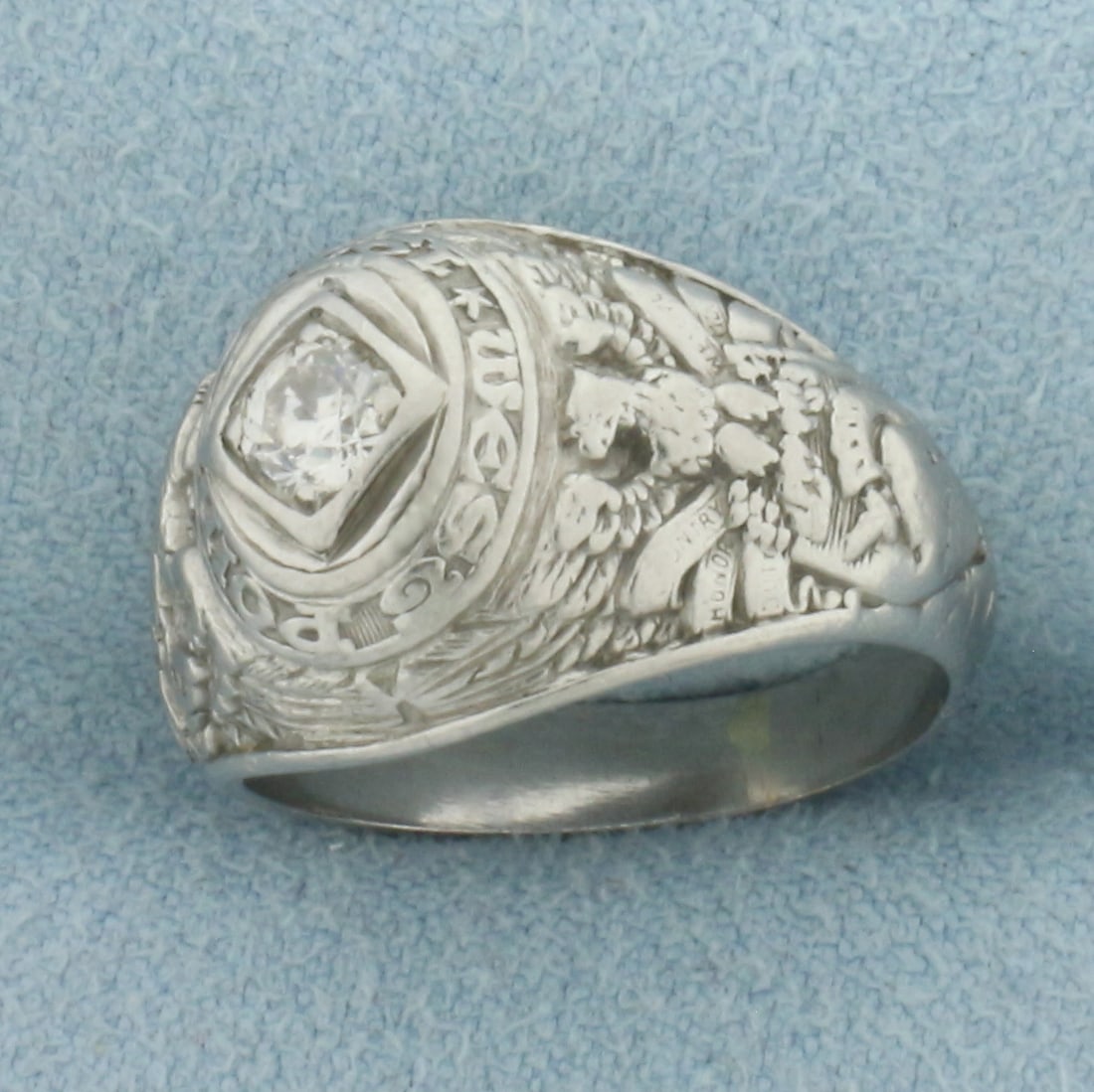 1945 West Point Diamond Class Ring in Palladium - 2