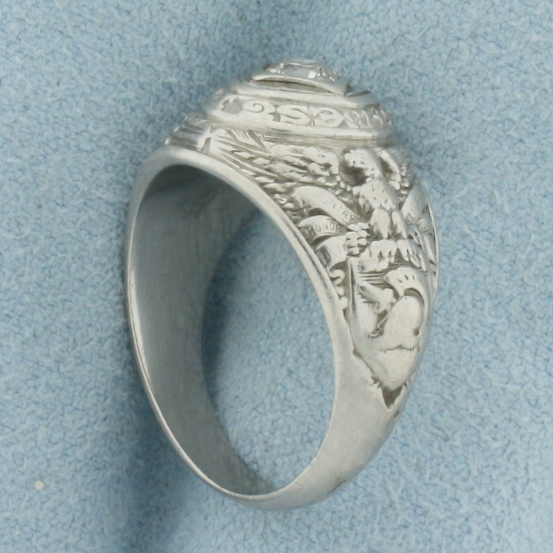 1945 West Point Diamond Class Ring in Palladium - 3