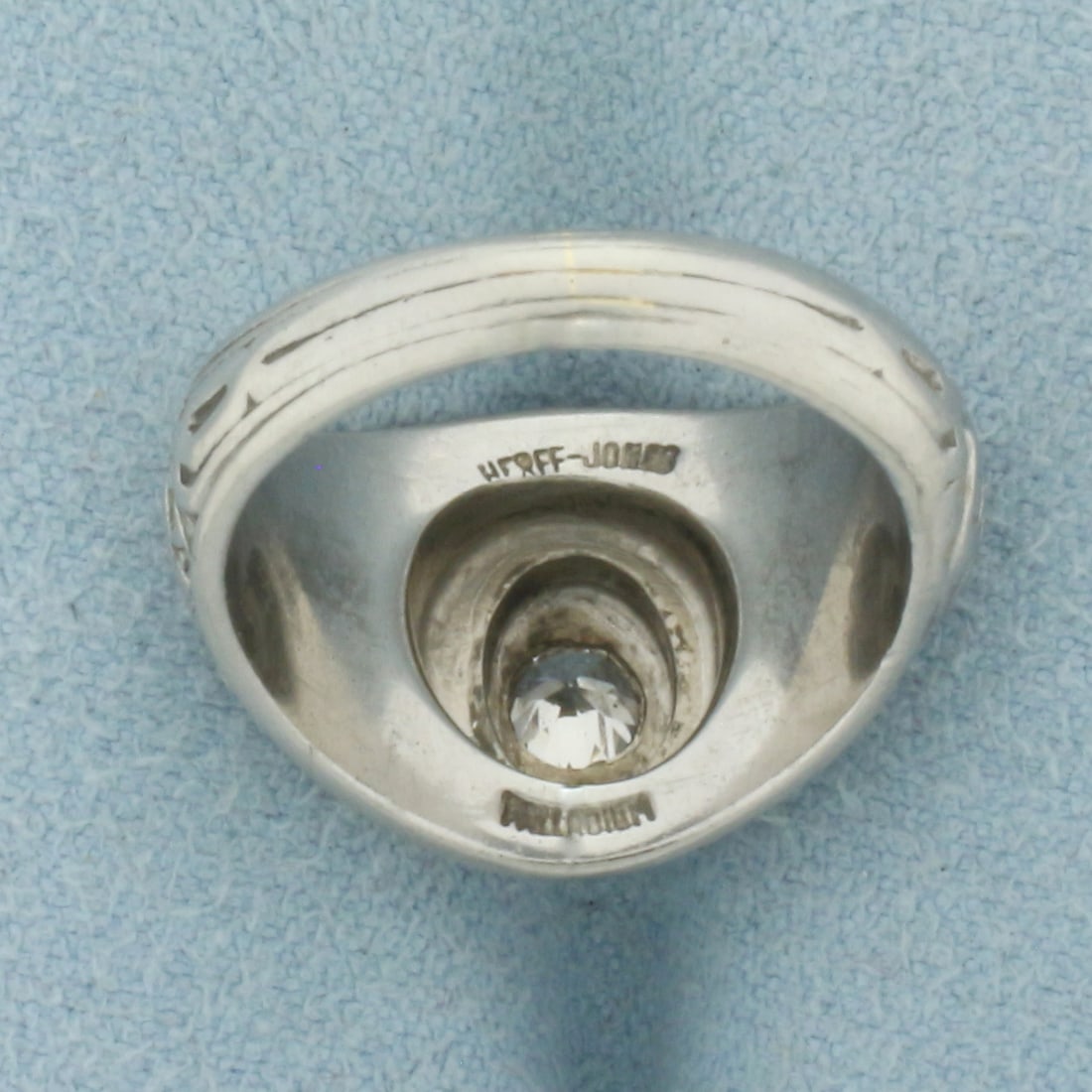 1945 West Point Diamond Class Ring in Palladium - 4