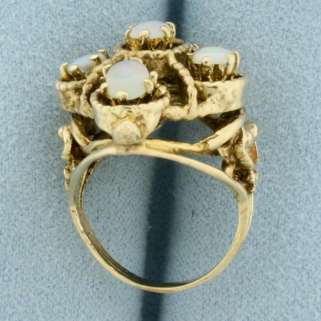Vintage Opal Statement Ring in 14k Yellow Gold - 3