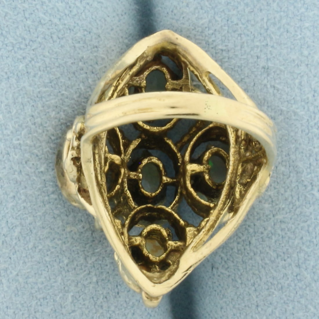 Vintage Opal Statement Ring in 14k Yellow Gold - 4