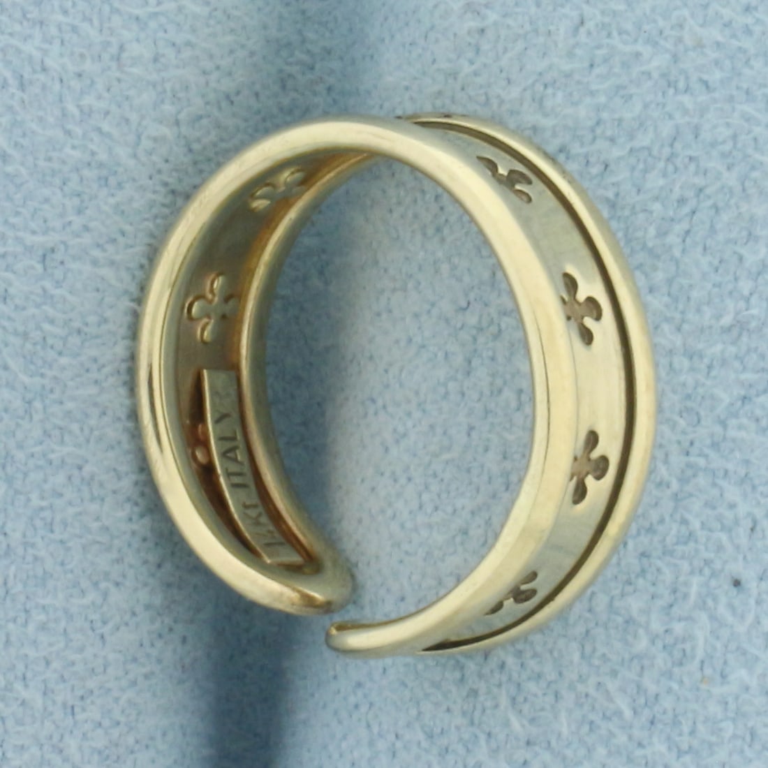 Adjustable Clover Design Ring in 14k Yellow Gold - 3