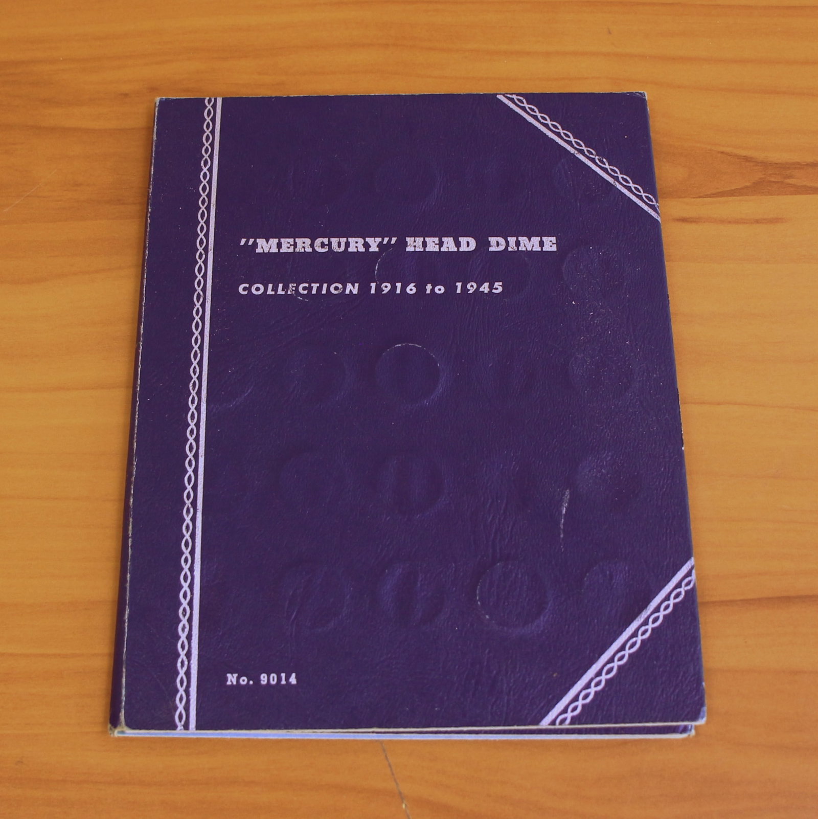 Mercury Dime Silver Coin Collection in Blue Folder Book (1 of 3)