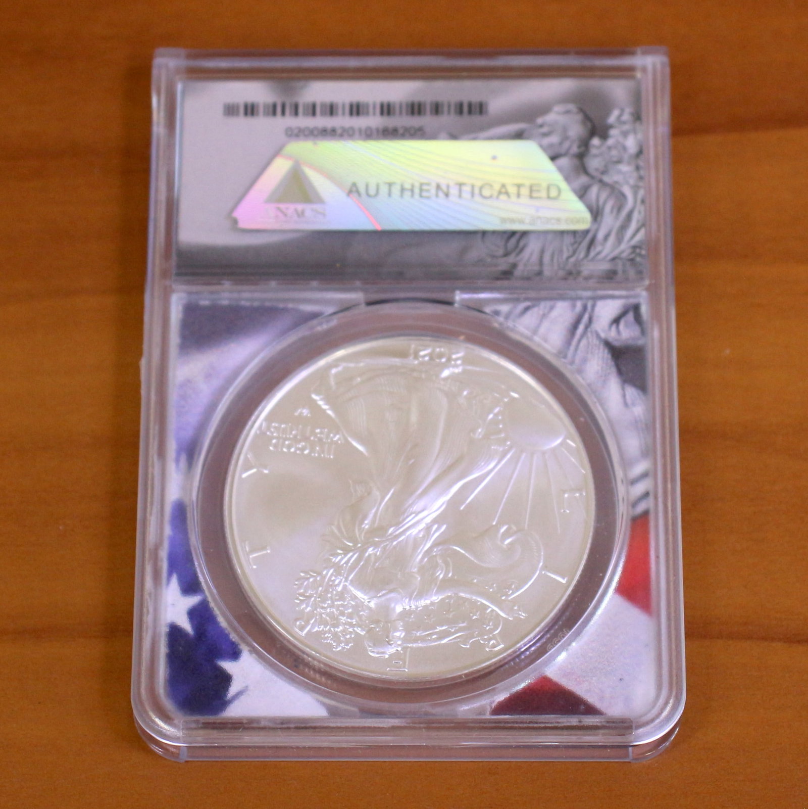 ANACS 2021 MS70 First Strike Silver Eagle Coin - 3