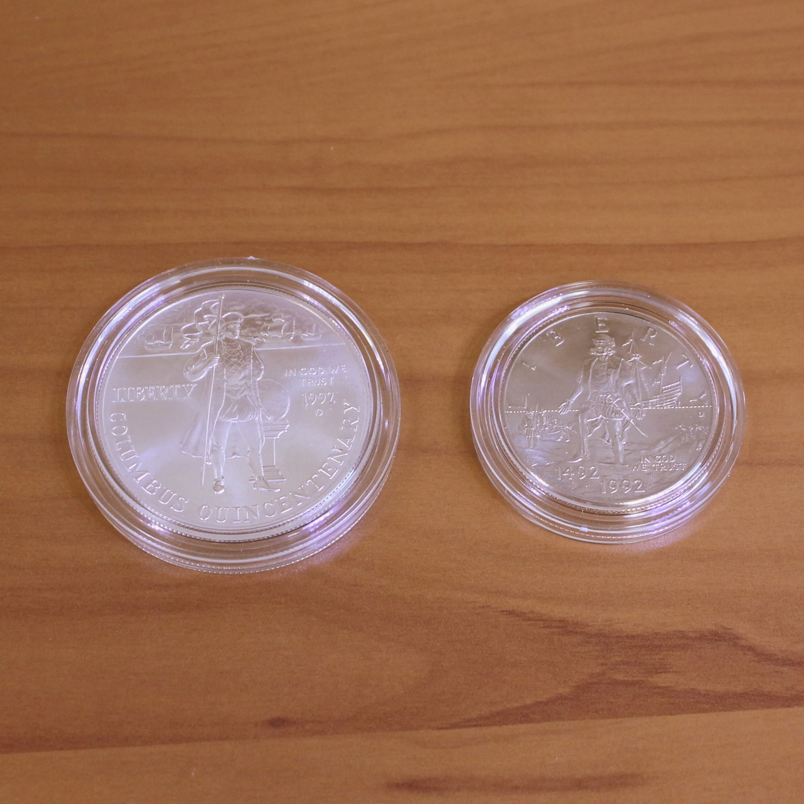 US Mint Columbus Quincentenary Uncirculated Coin Set OGP - 2