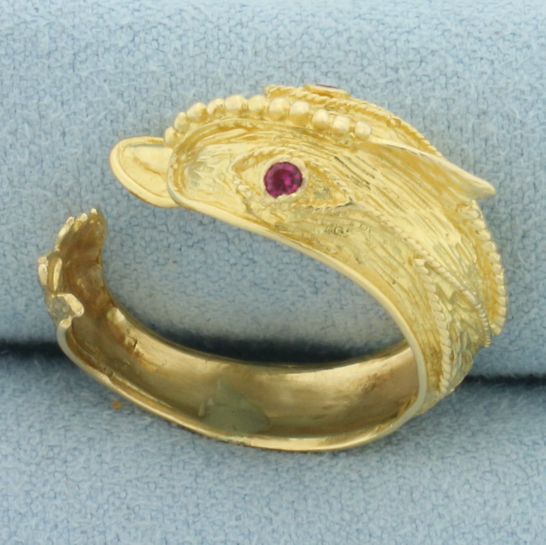 Adjustable Dolphin Ring in 18k Yellow Gold - 2