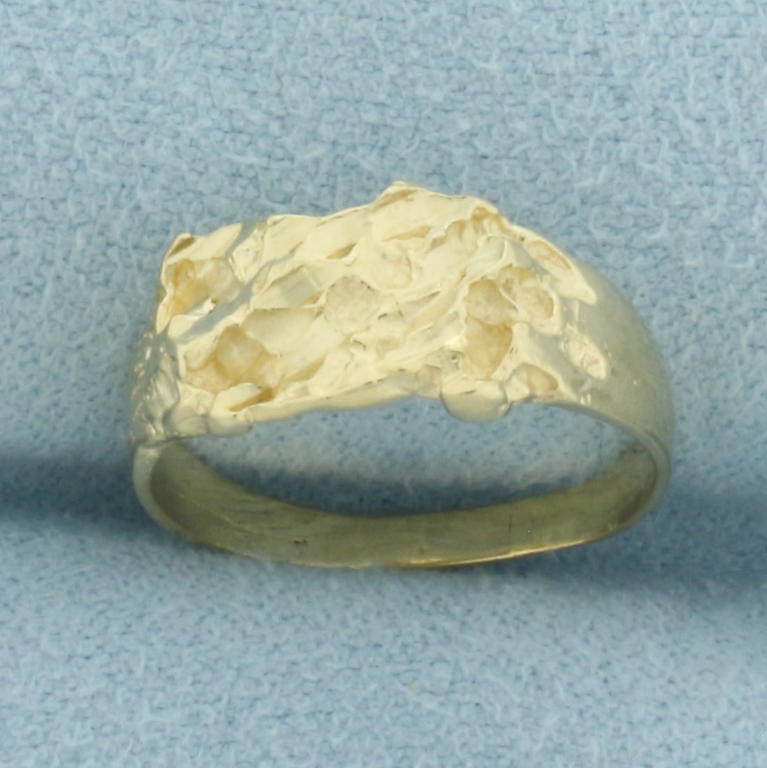 Nugget Pinky Ring in 14k Yellow Gold - 2