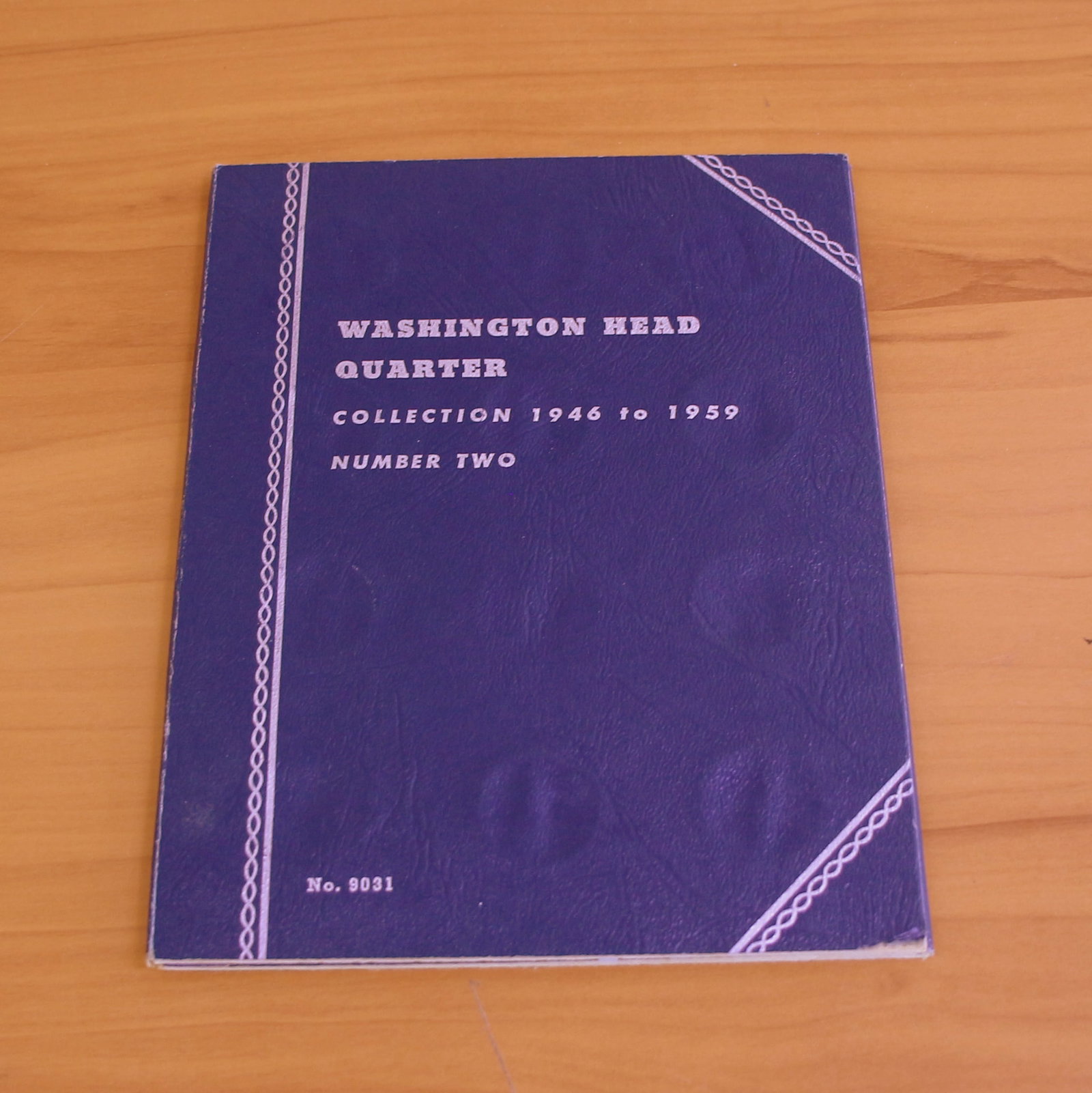 Washington Silver Quarter Coin Collection in Blue Folder Book (1 of 3)