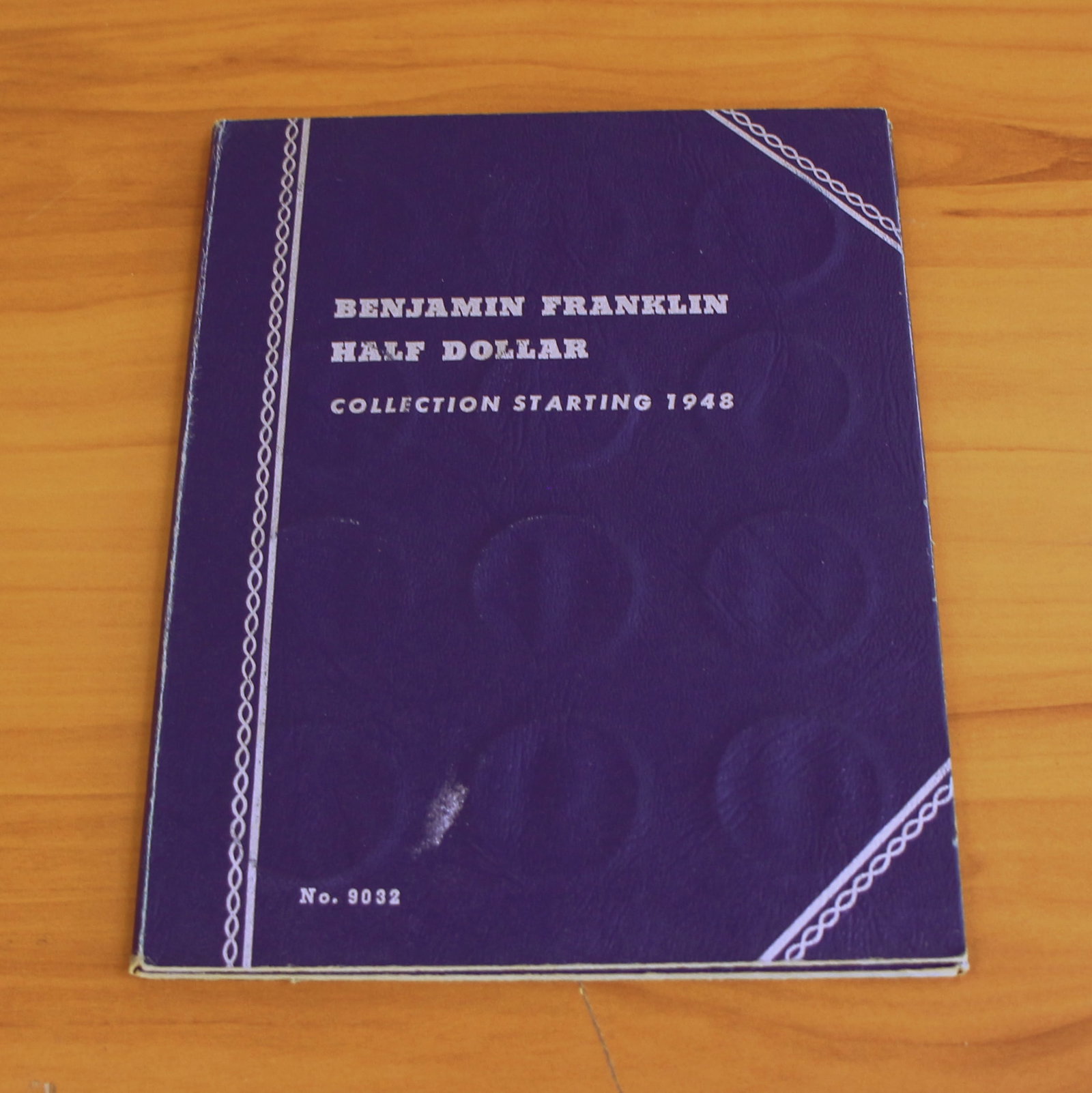 Benjamin Franklin Silver Half Dollar Coin Collection in Blue Folder Book (1 of 3)