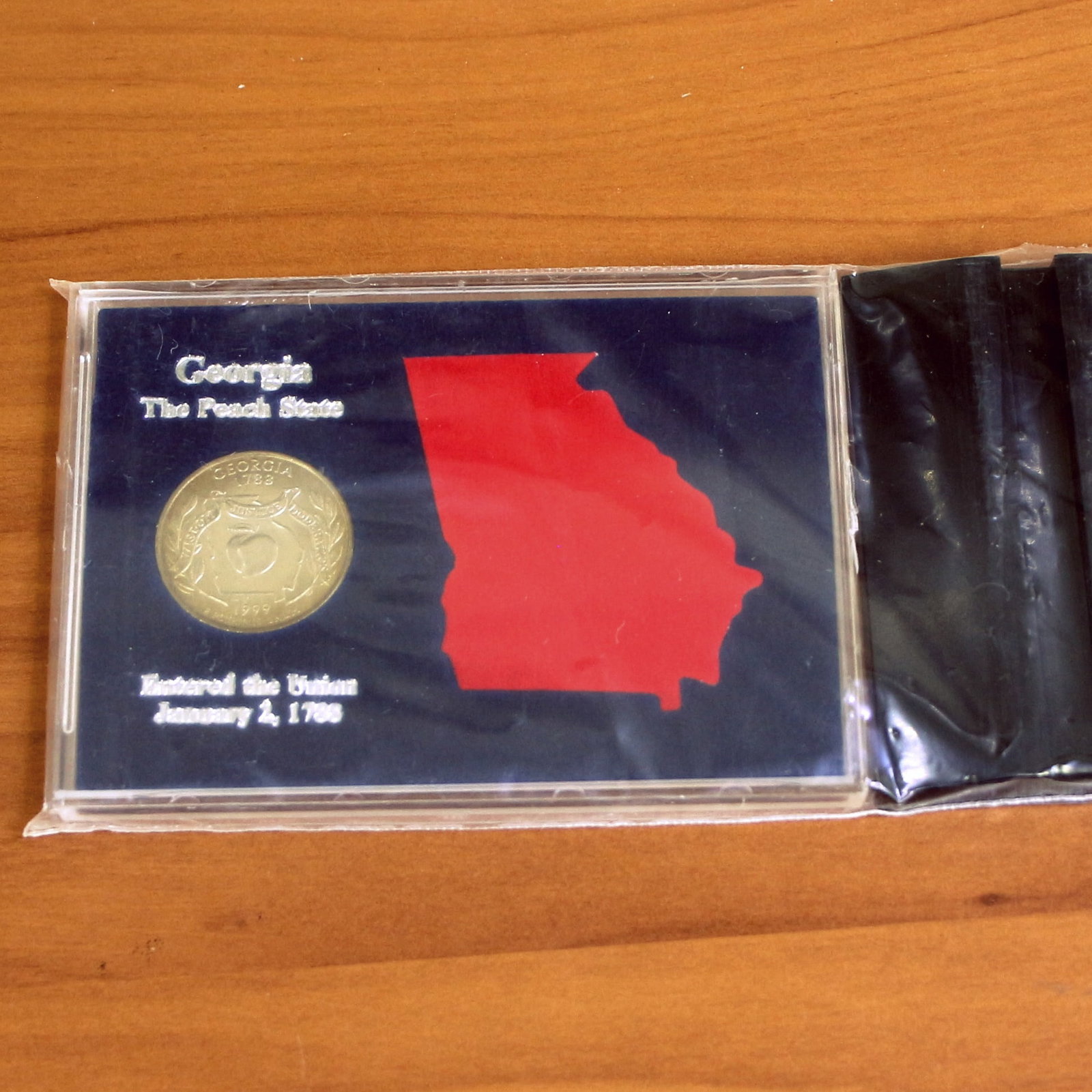 1999 Georgia State Quarter In Case With Stand (1 of 2)