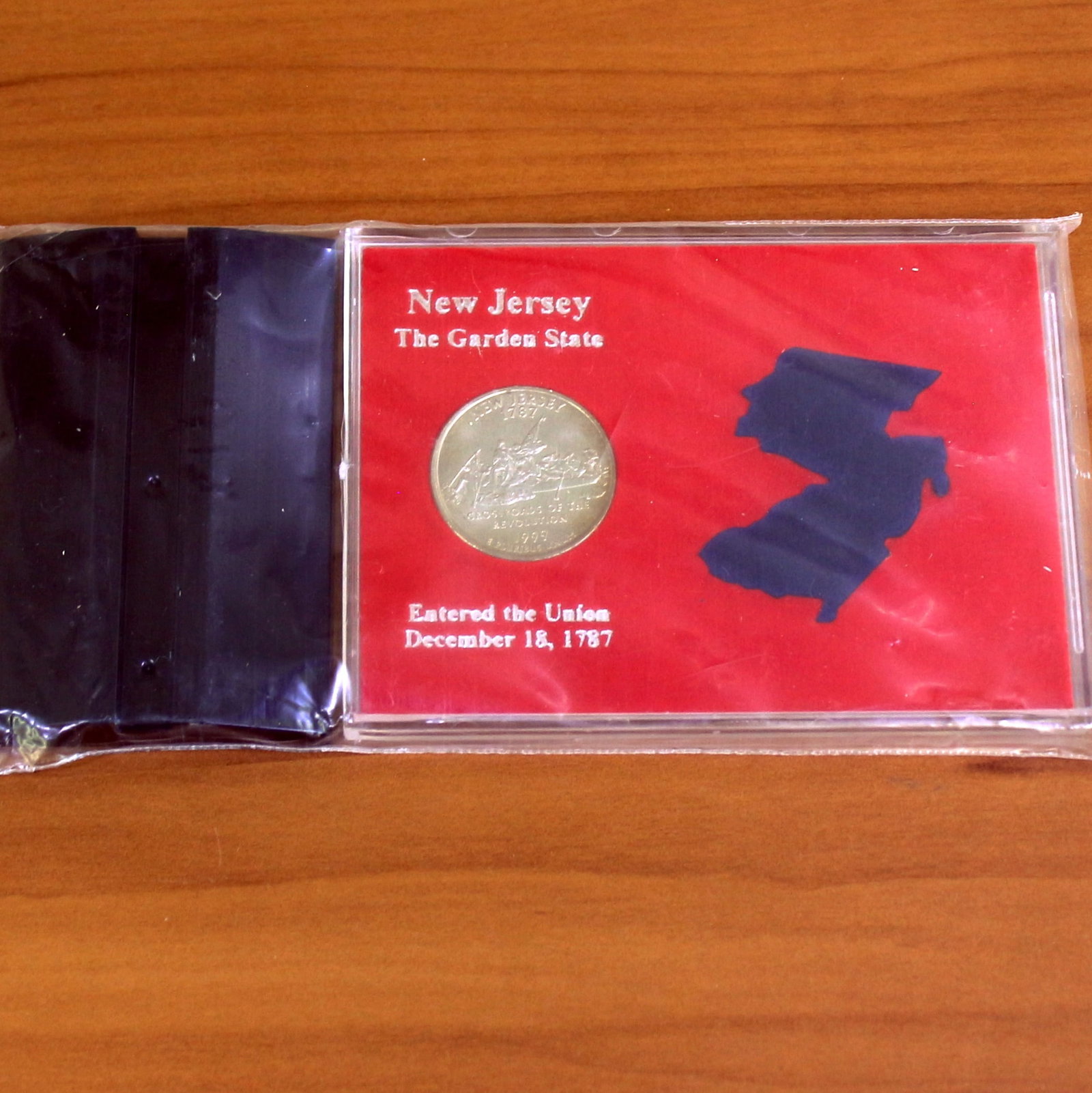 1999 New Jersey State Quarter In Case With Stand (1 of 2)