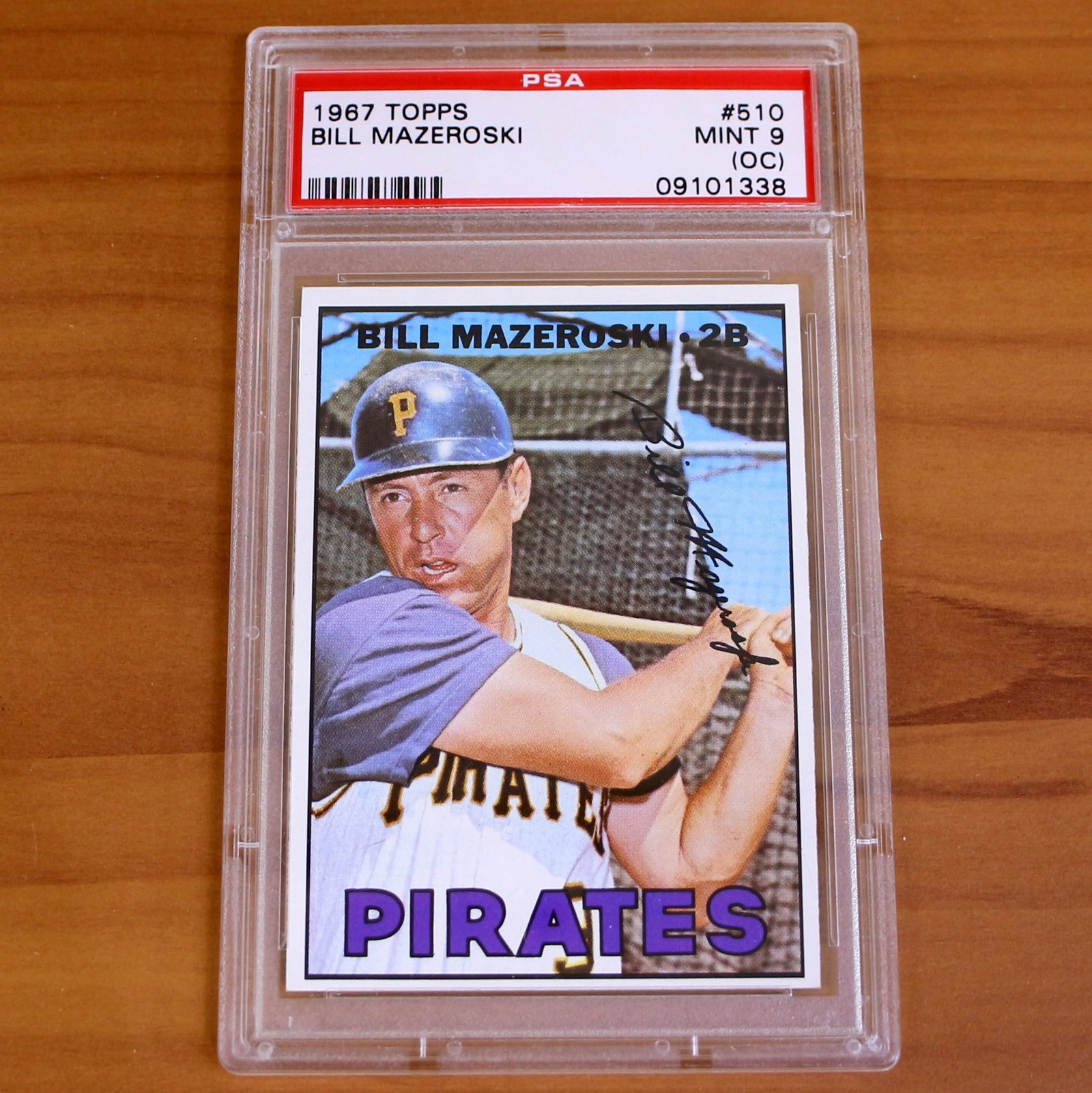 1967 Topps Baseball #510 Bill Mazeroski Card PSA Mint 9 (1 of 2)