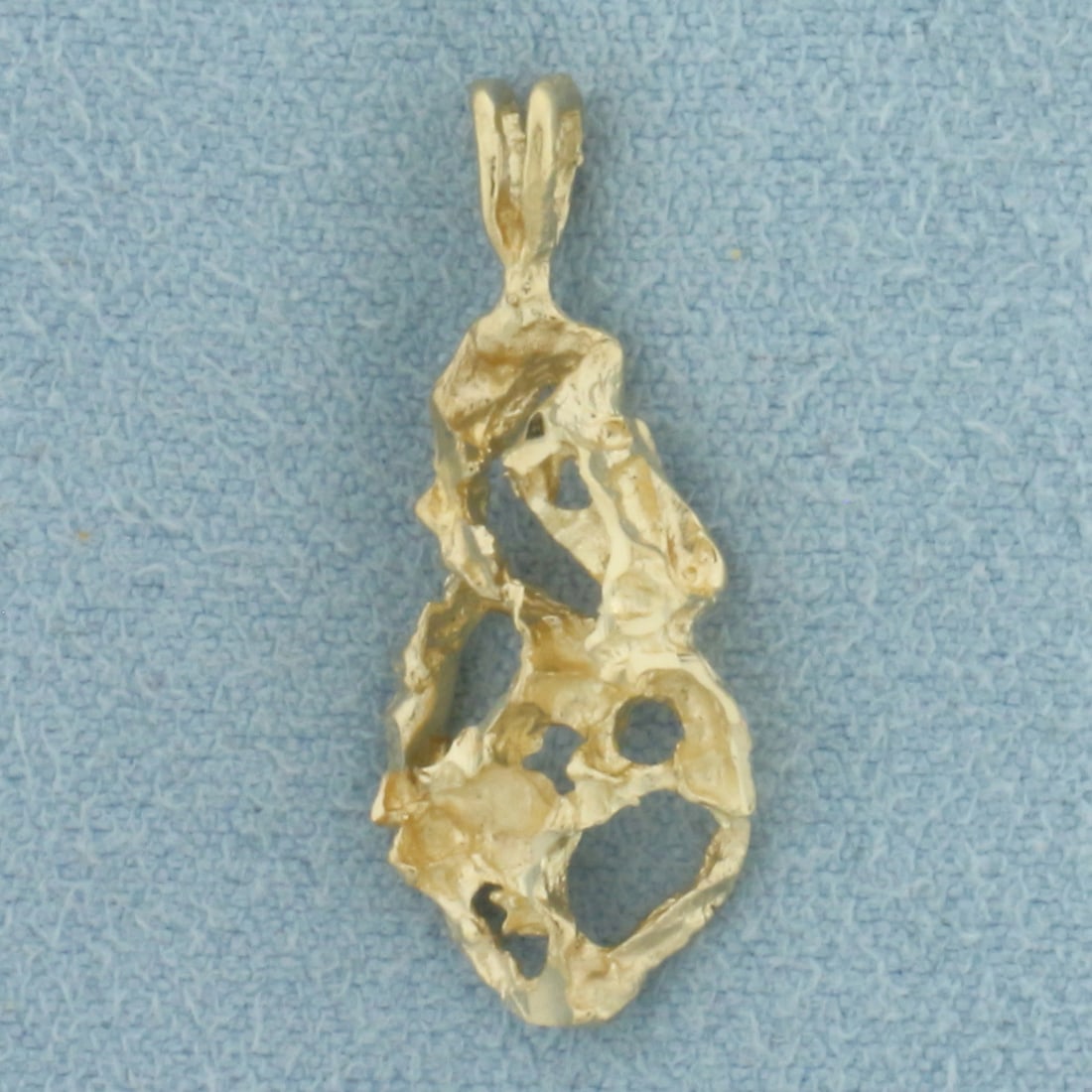 Freeform Gold Nugget Pendant in 14k Yellow Gold (1 of 2)