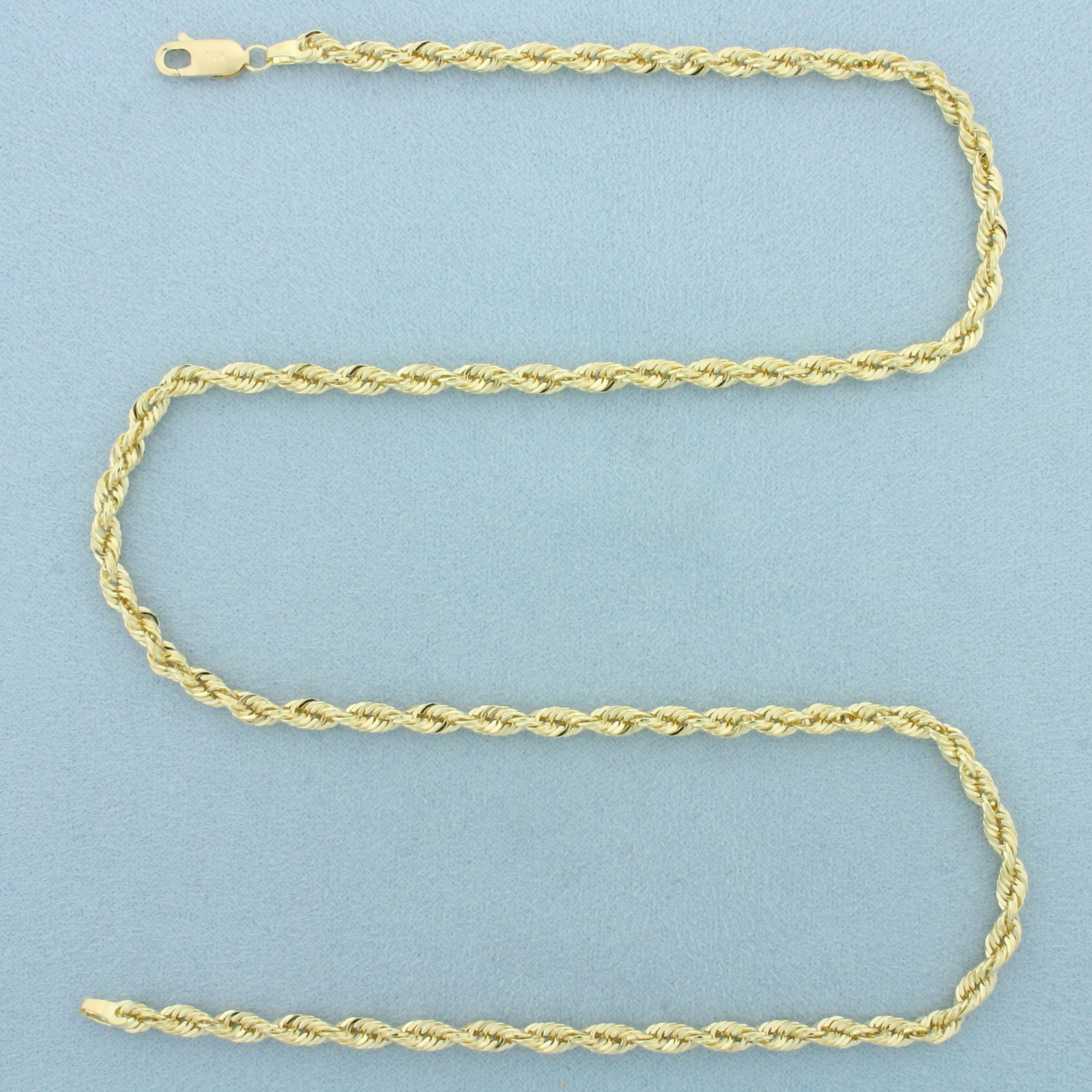 20 Inch Rope Link Chain Necklace in 14k Yellow Gold (1 of 2)