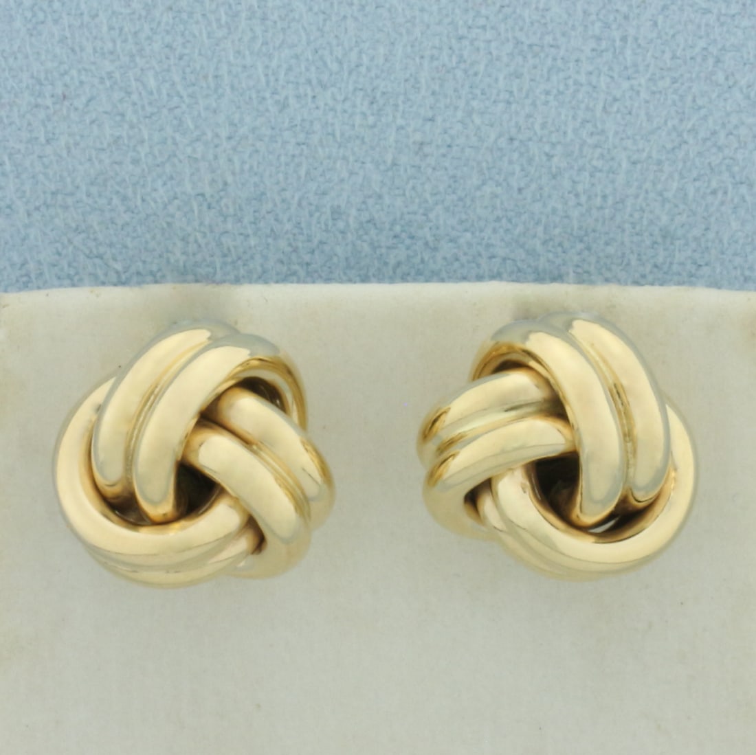Rope Knot Earrings in 14k Yellow Gold (1 of 2)
