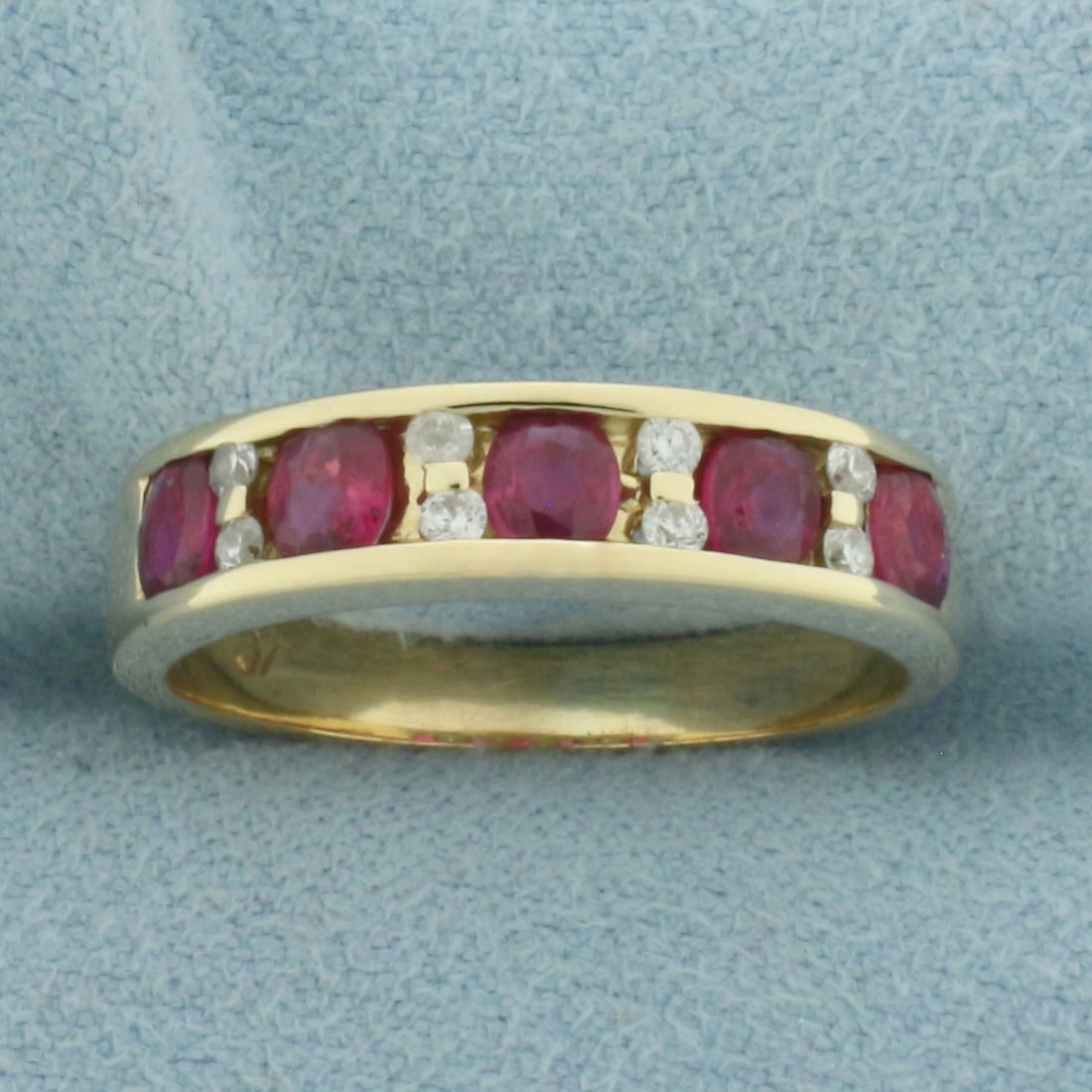 Ruby And Diamond Ring in 14K Yellow Gold (1 of 4)