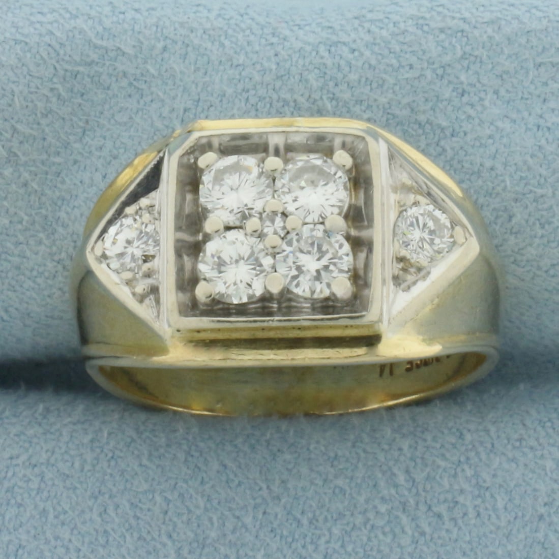 Men's Diamond Ring in 14k Yellow Gold (1 of 4)