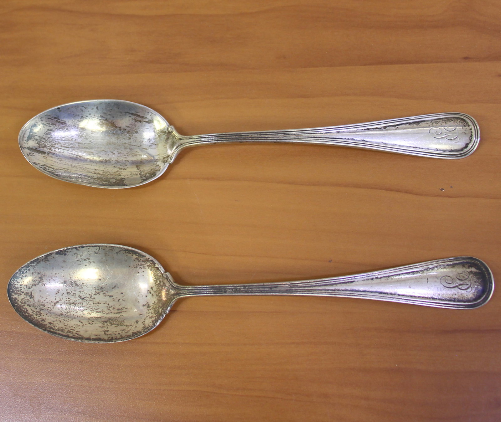 Set Of Two Watson Sterling Silver Serving Spoons - 2