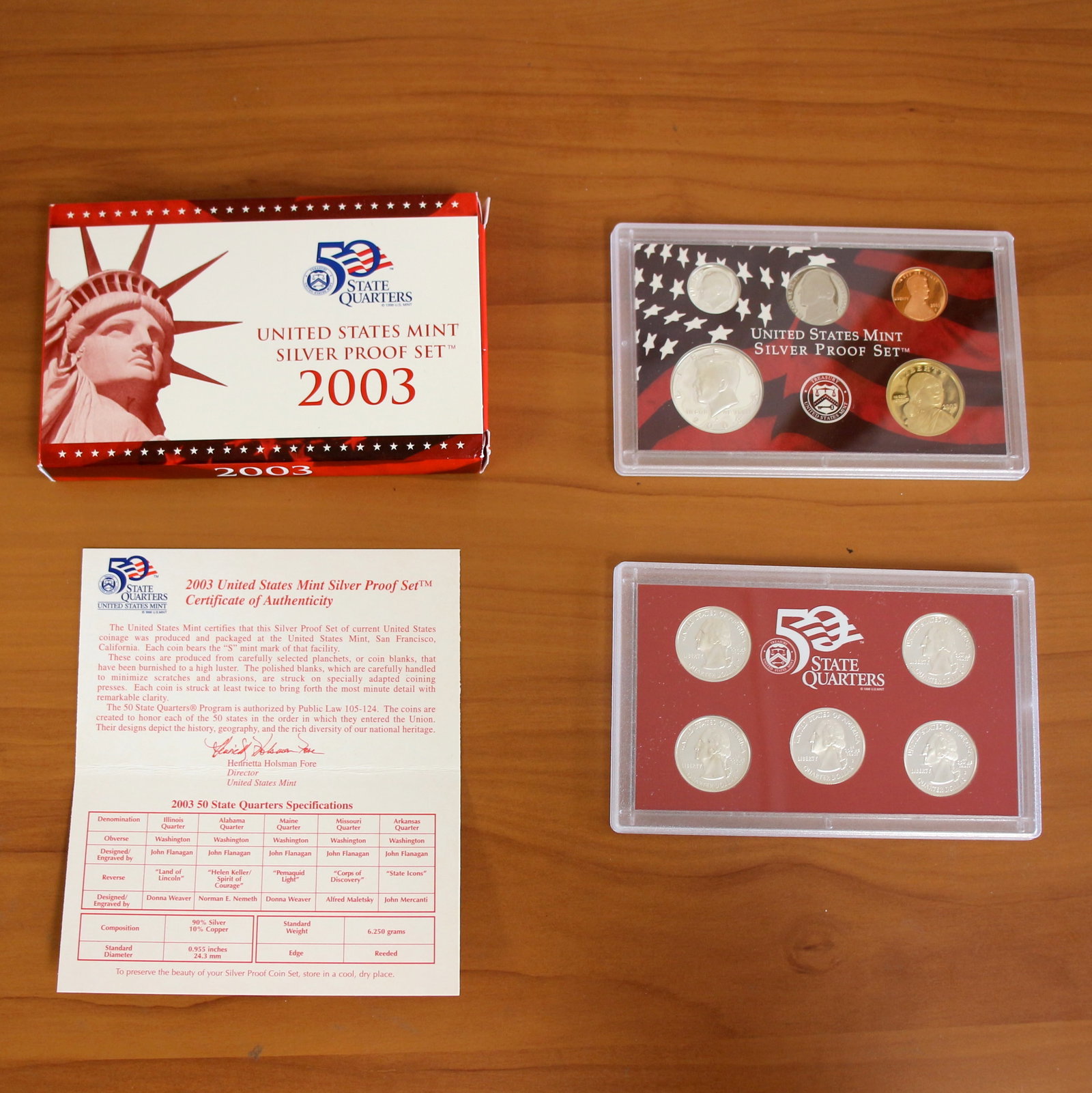 US Mint Silver Proof Coin Set OGP COA (1 of 2)