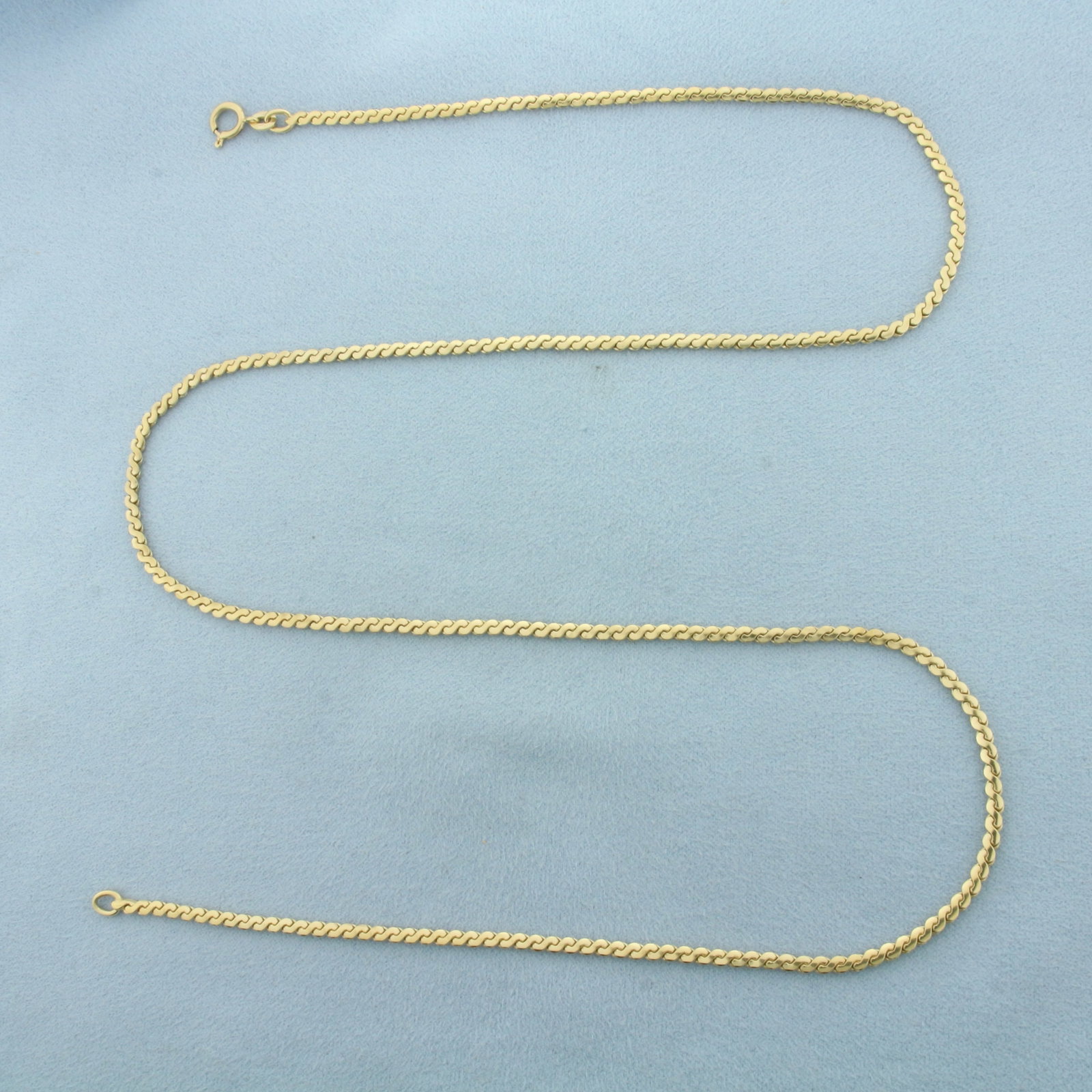 24 Inch Serpentine S-Link Bracelet in 18k Yellow Gold (1 of 2)