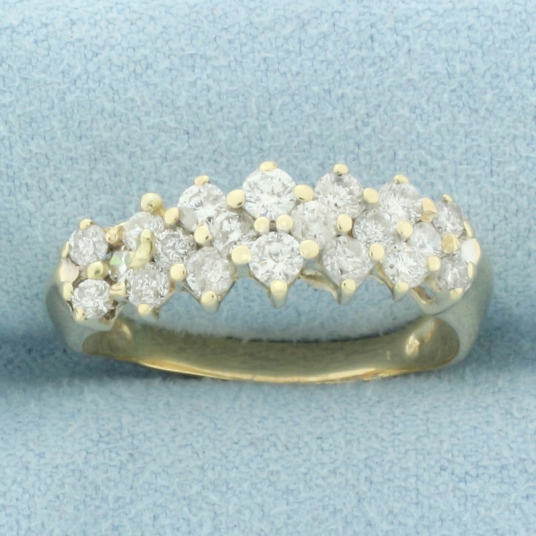 Diamond Wedding or Anniversary Band Ring in 14k Yellow Gold (1 of 4)