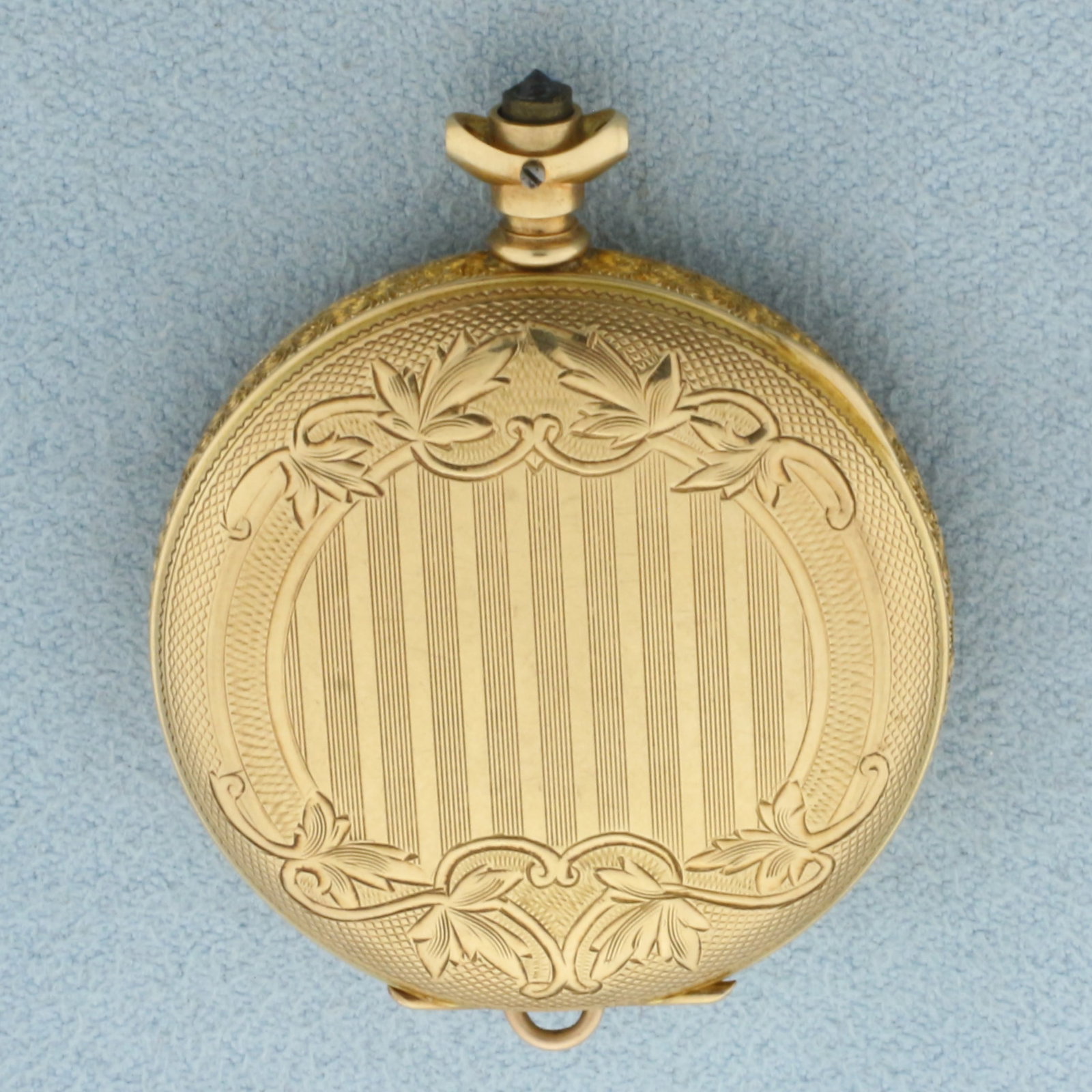 Pocket Watch Locket Case in 14k Yellow Gold (1 of 5)