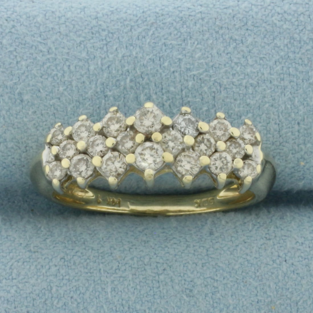 Diamond Band Ring in 14k Yellow Gold (1 of 4)