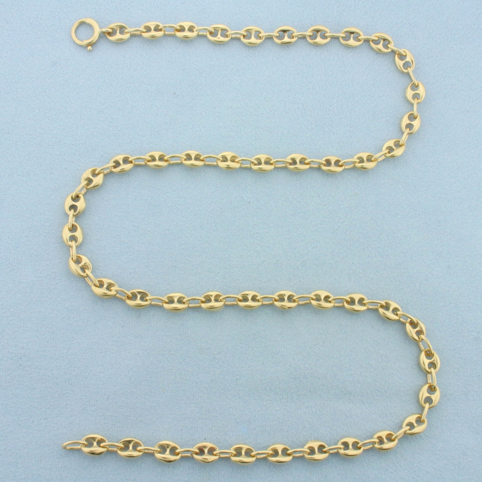 Vintage Tiffany and Co. Gucci Anchor Link Chain Necklace in 14k Yellow Gold (1 of 3)