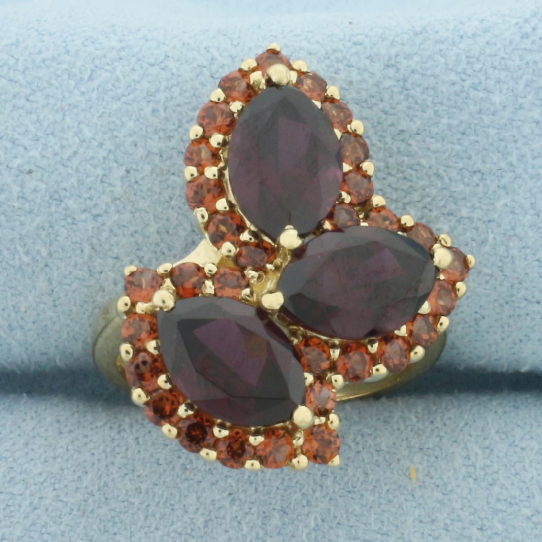 Garnet Ring in 10k Yellow Gold