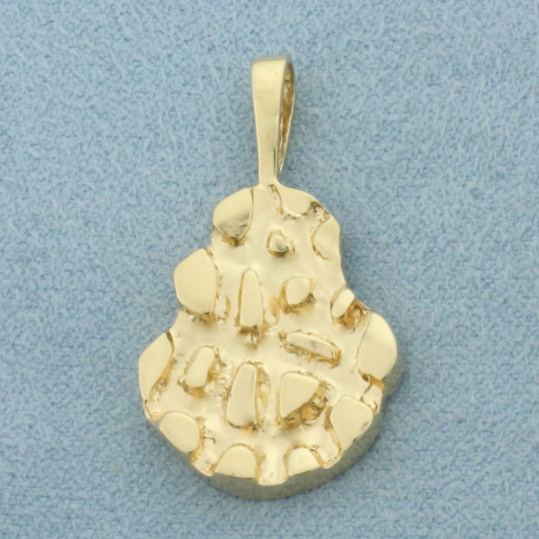 Freeform Nugget Pendant in 14k Yellow Gold