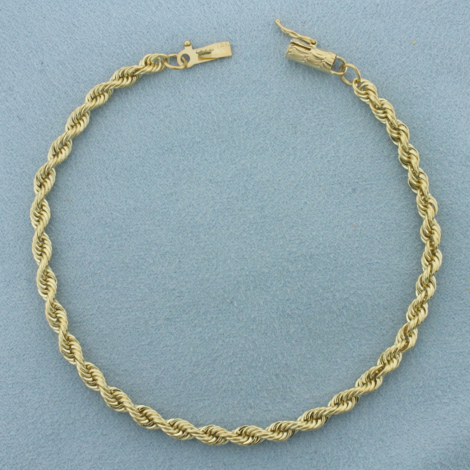 Rope Link Bracelet in 14k Yellow Gold
