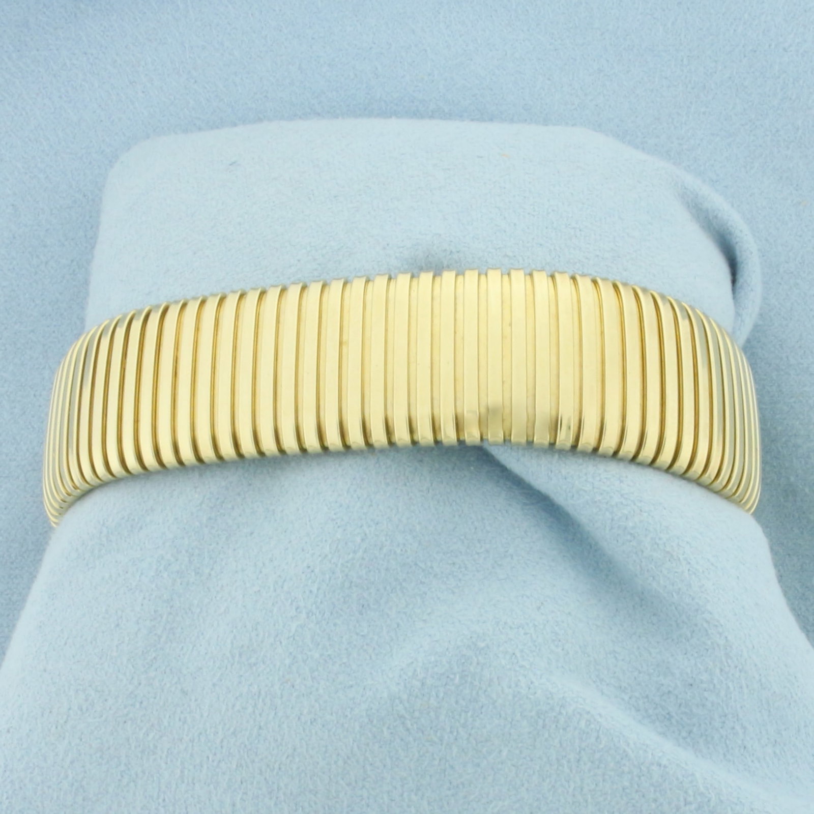 Italian Tubogas Bracelet in 14K Yellow Gold