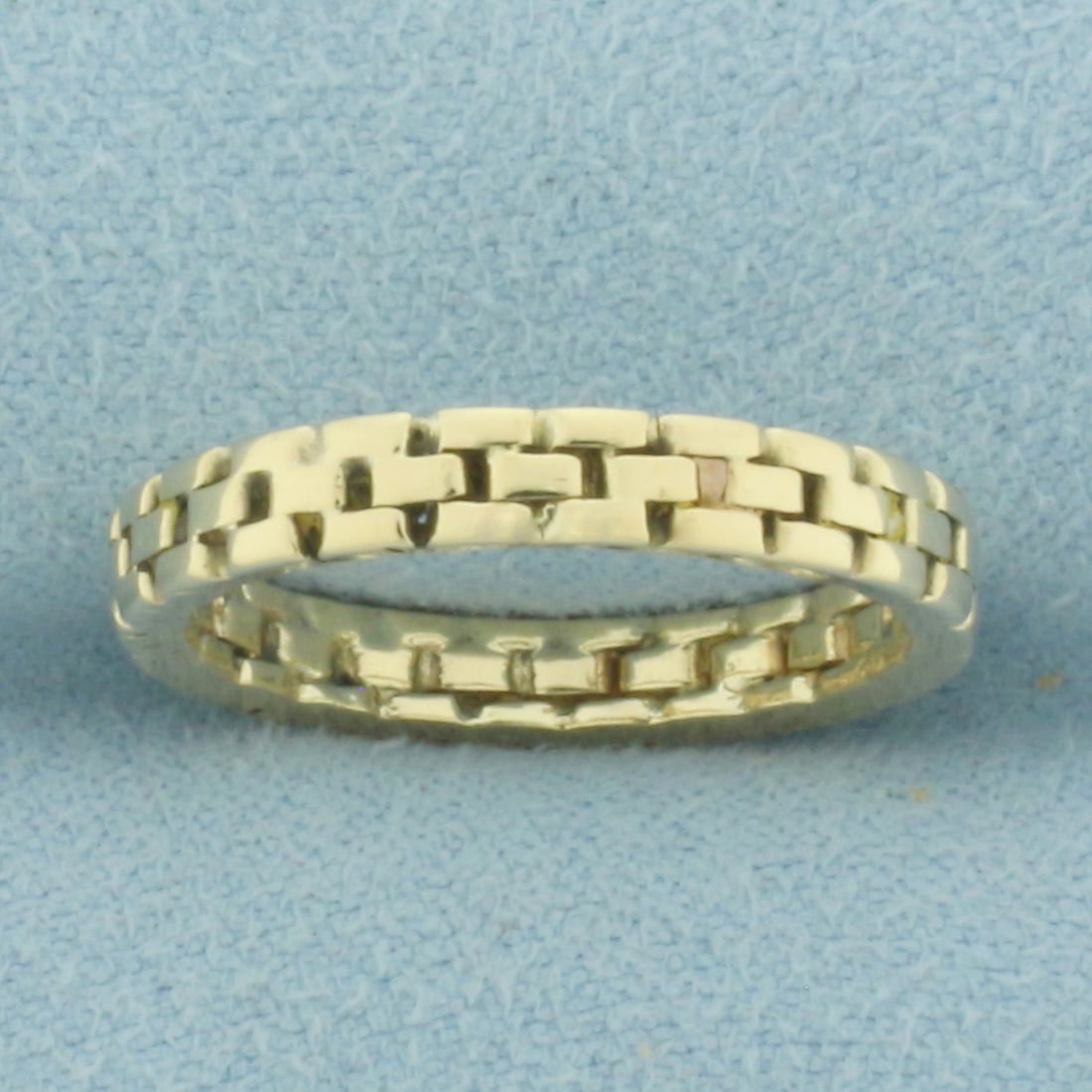 Panther Brick Ring in 14K Yellow Gold