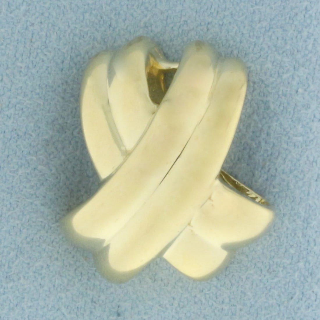 X Design Slide or Pendant in 14k Yellow Gold
