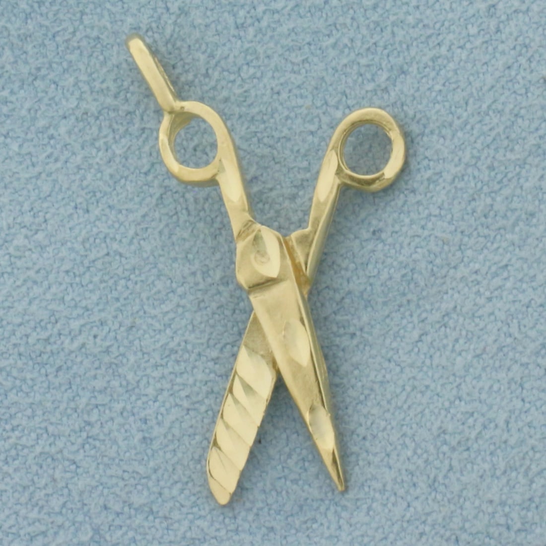 Scissors Charm or Pendant in 14k Yellow Gold