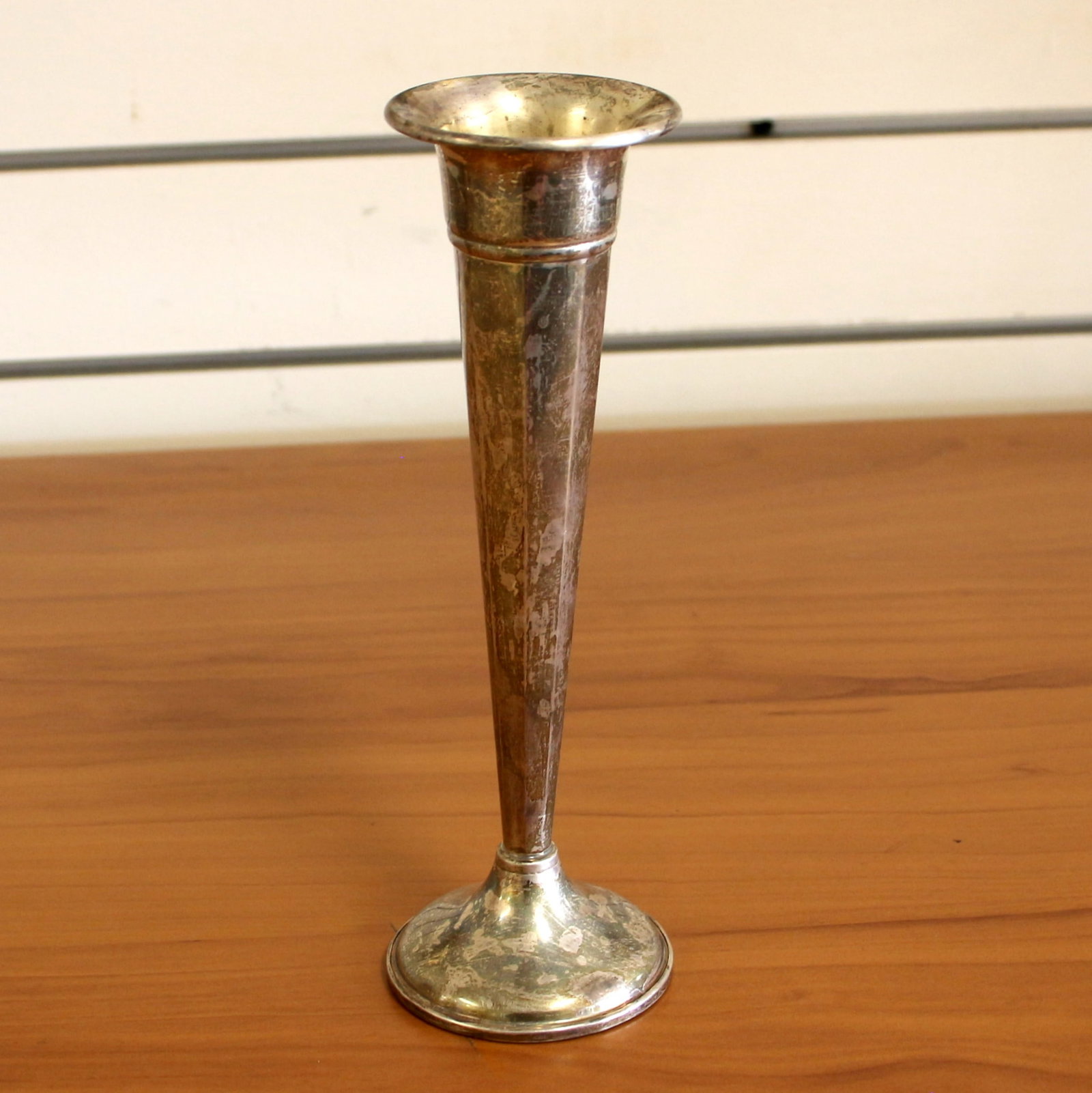 Wallace Trumpet Fluted Vase in Sterling Silver
