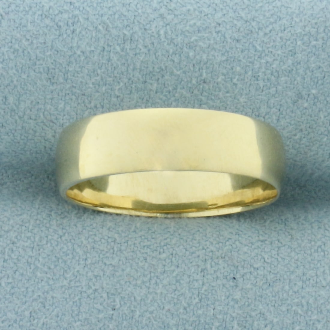 High Polish Wedding Band Ring in 10k Yellow Gold