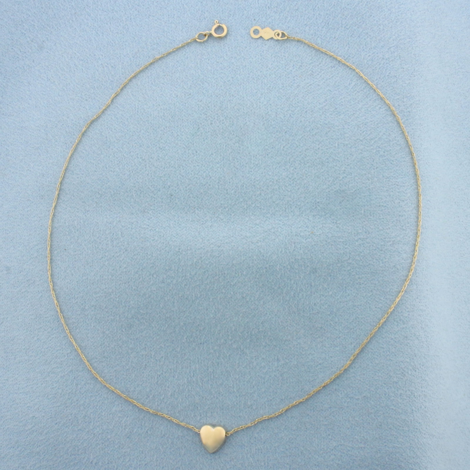 Heart Anklet in 14k Yellow Gold