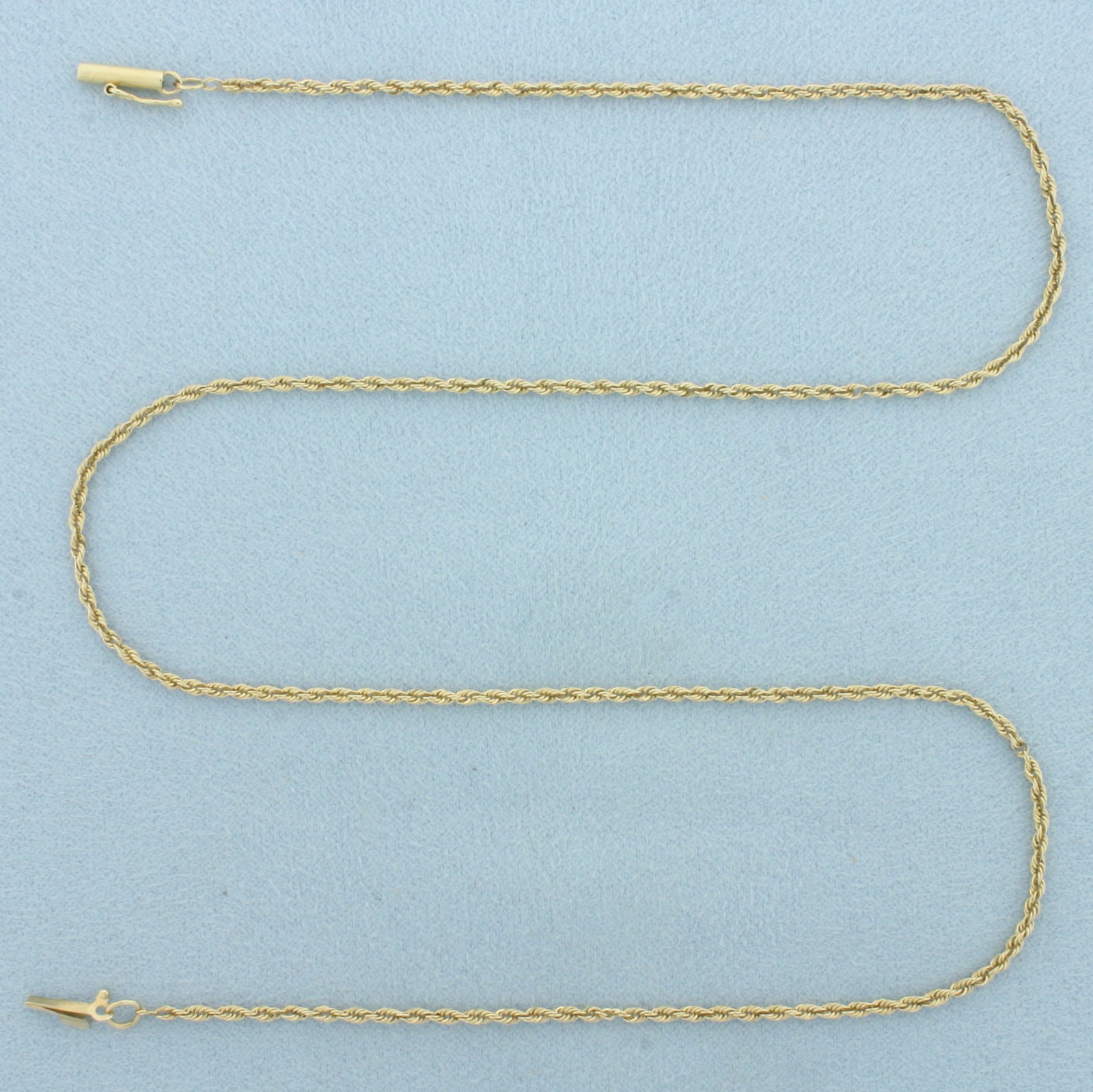 18 Inch Rope Chain in _k Yellow Gold