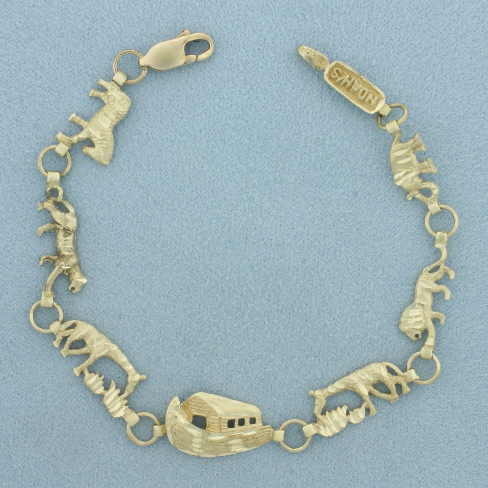 Noah's Ark Animal Bracelet in 10k Yellow Gold